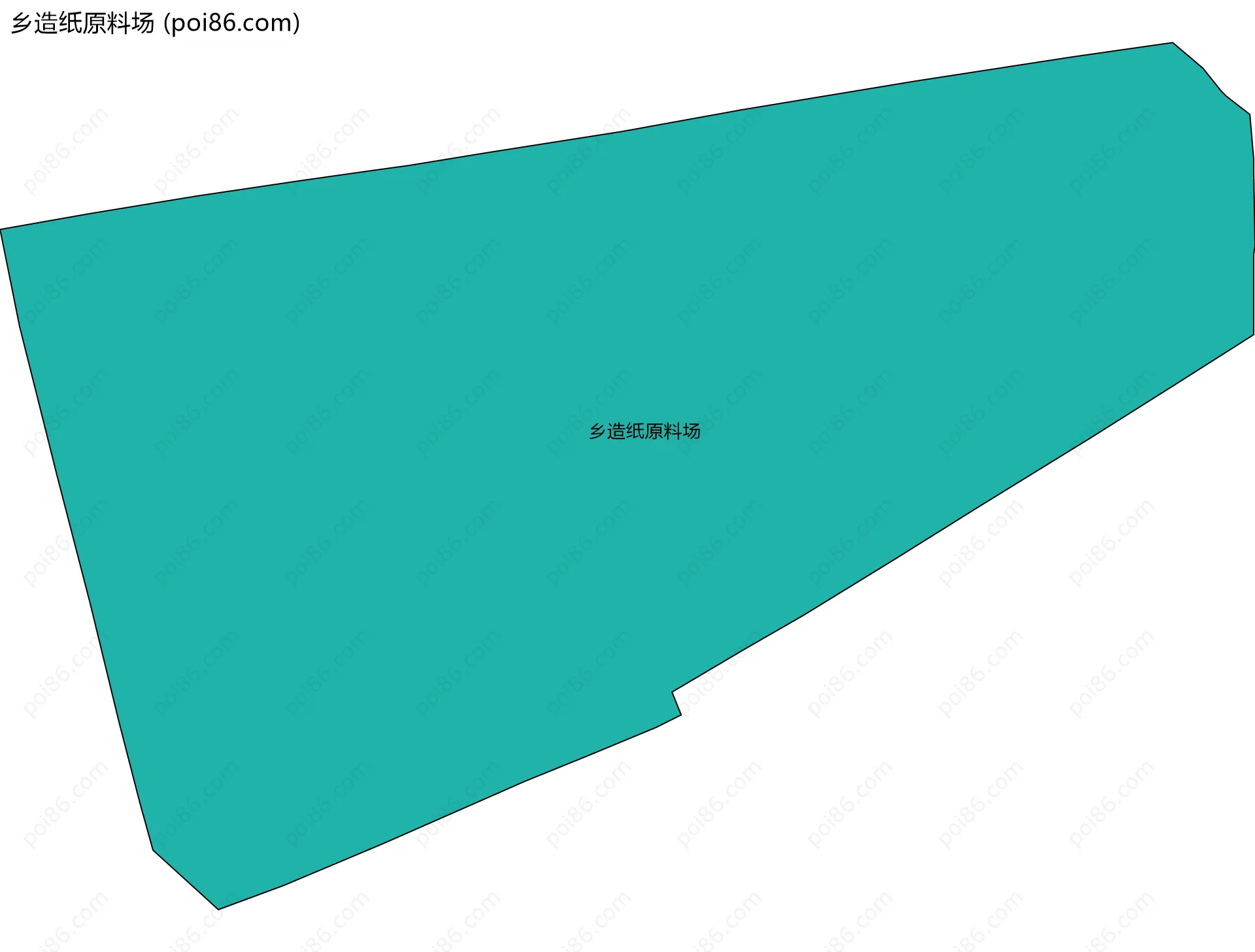 乡造纸原料场边界地图