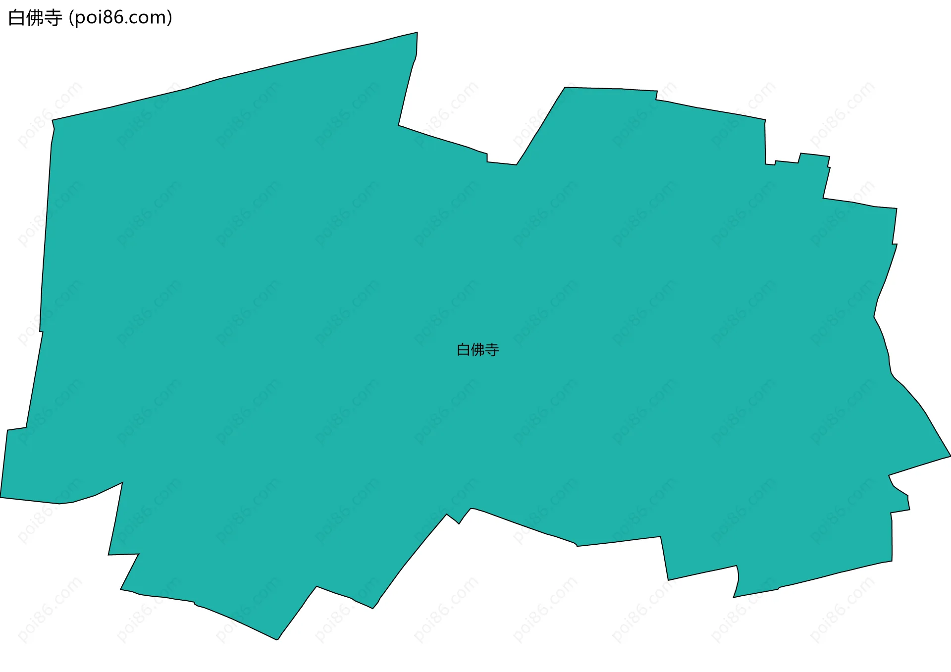 白佛寺边界地图
