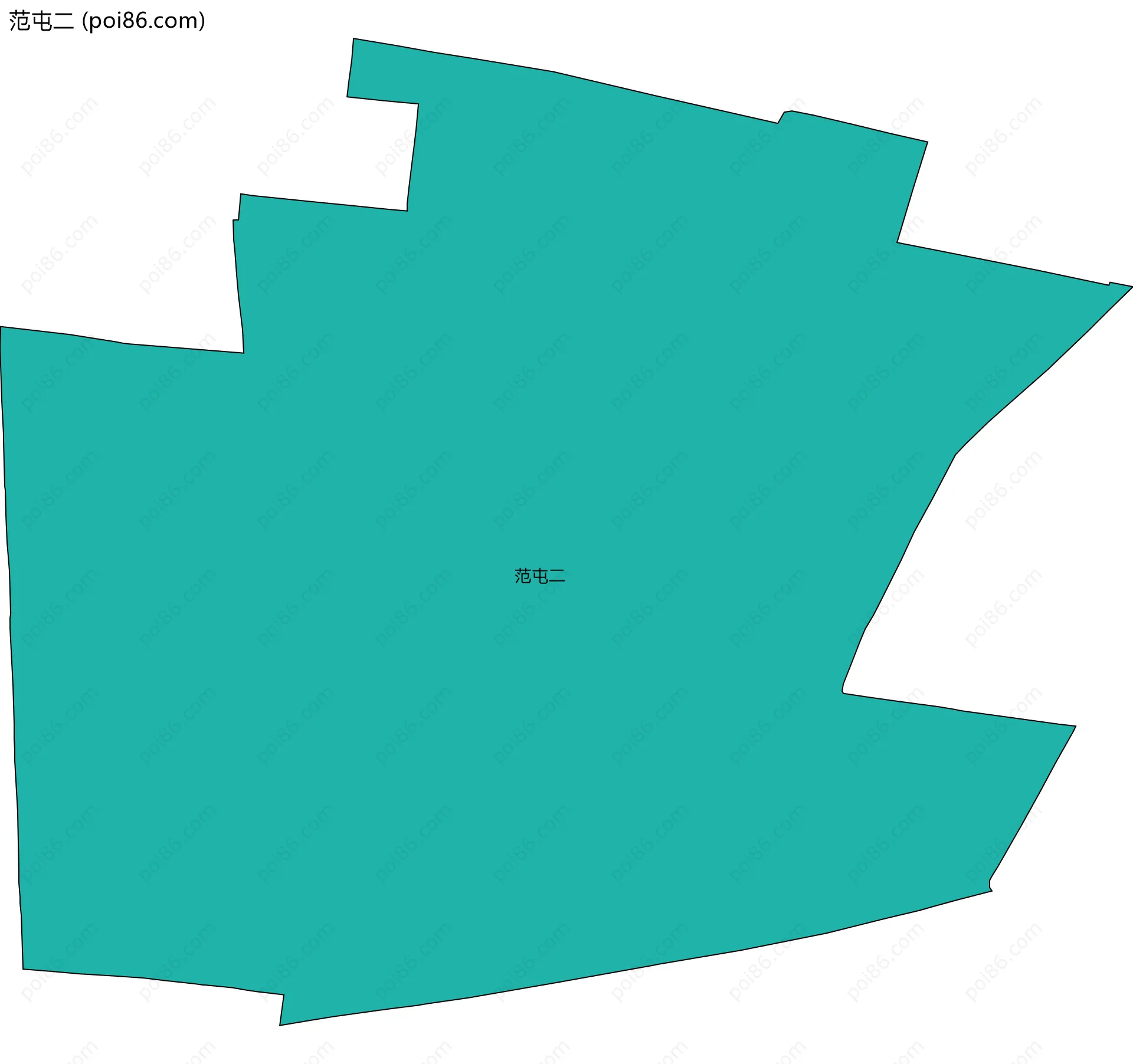 范屯二边界地图