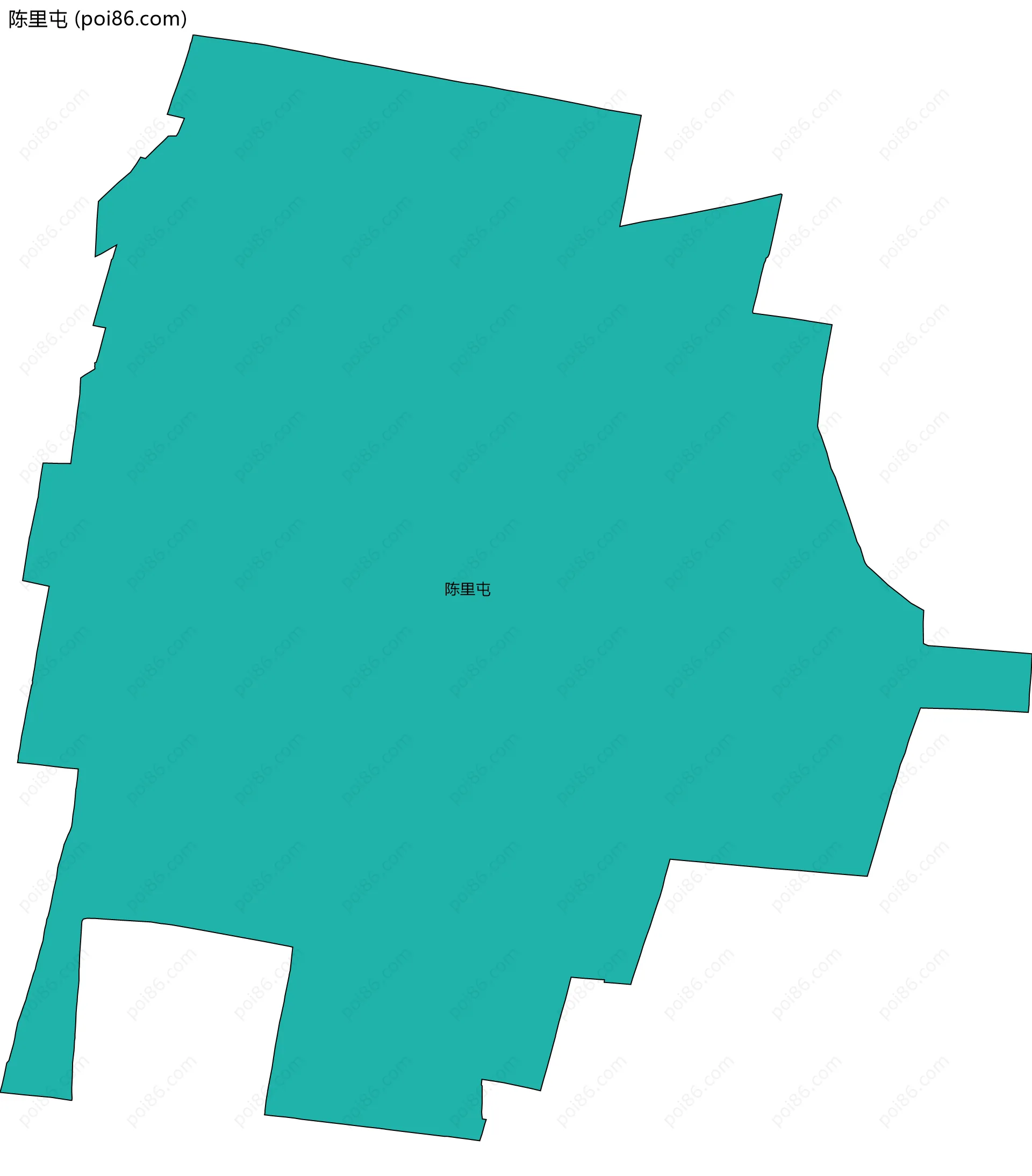 陈里屯边界地图