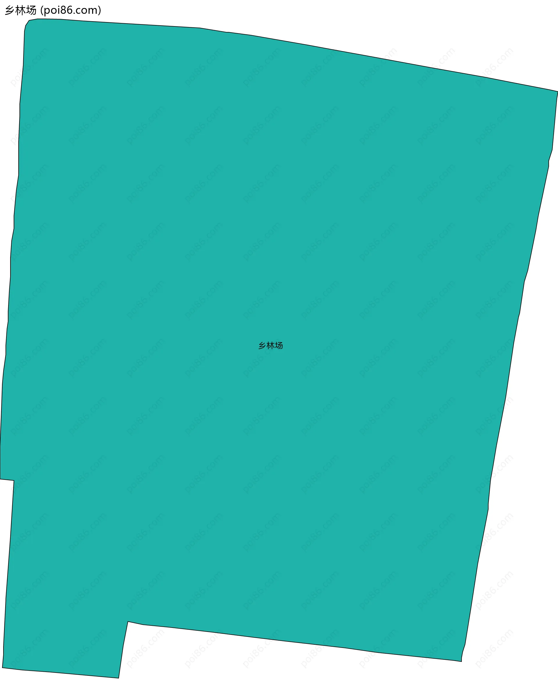 乡林场边界地图