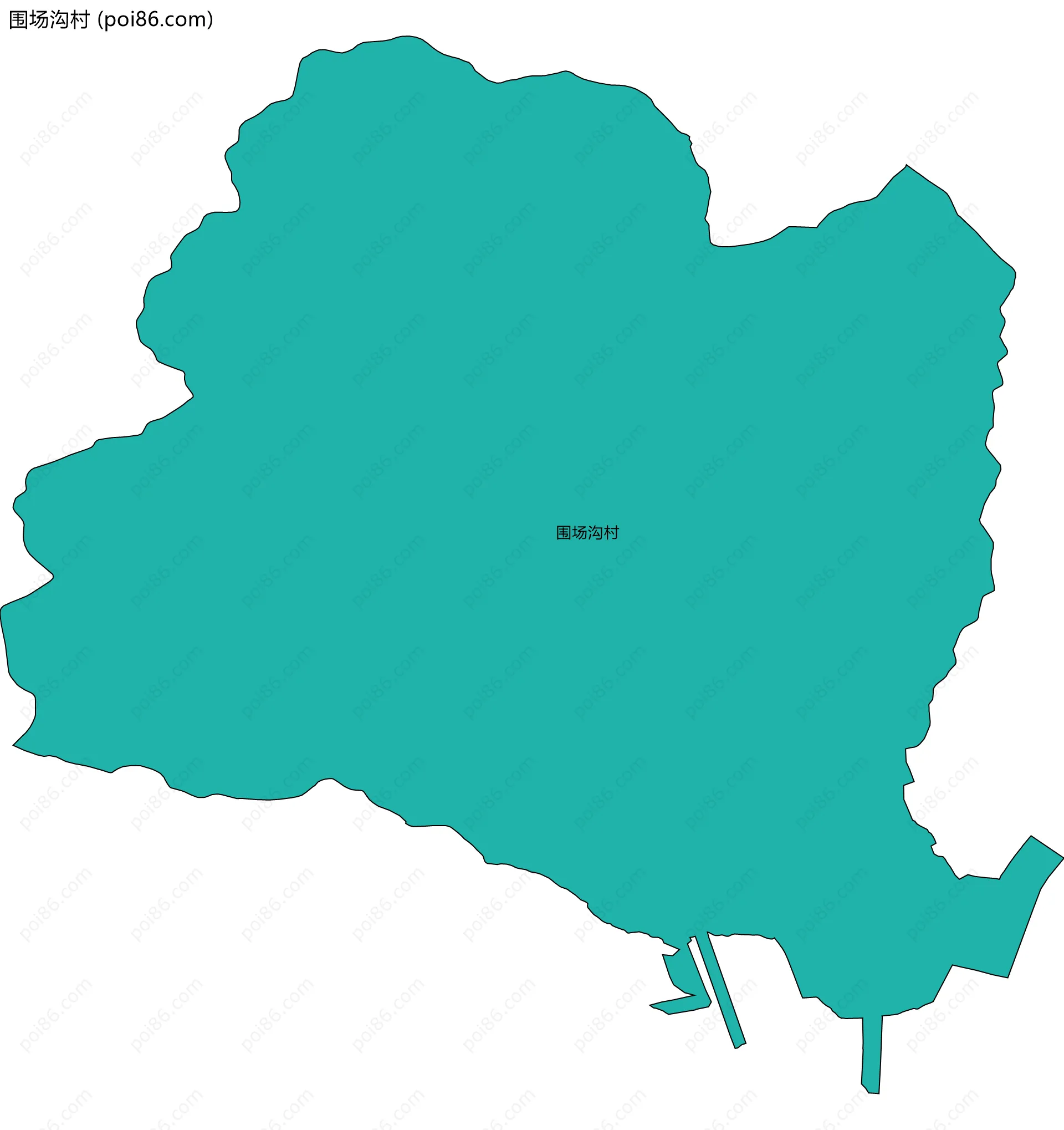 围场沟村边界地图