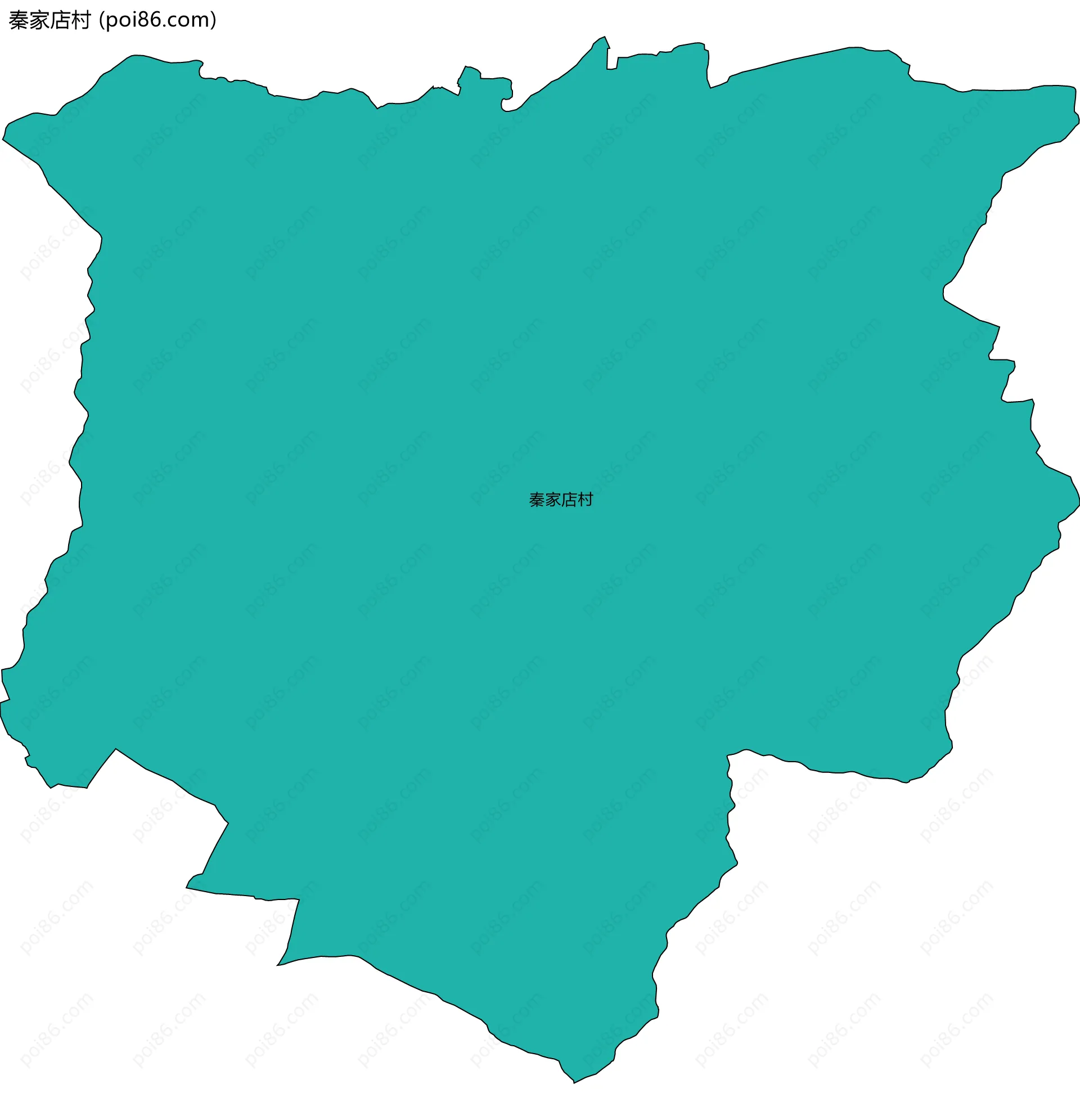 秦家店村边界地图