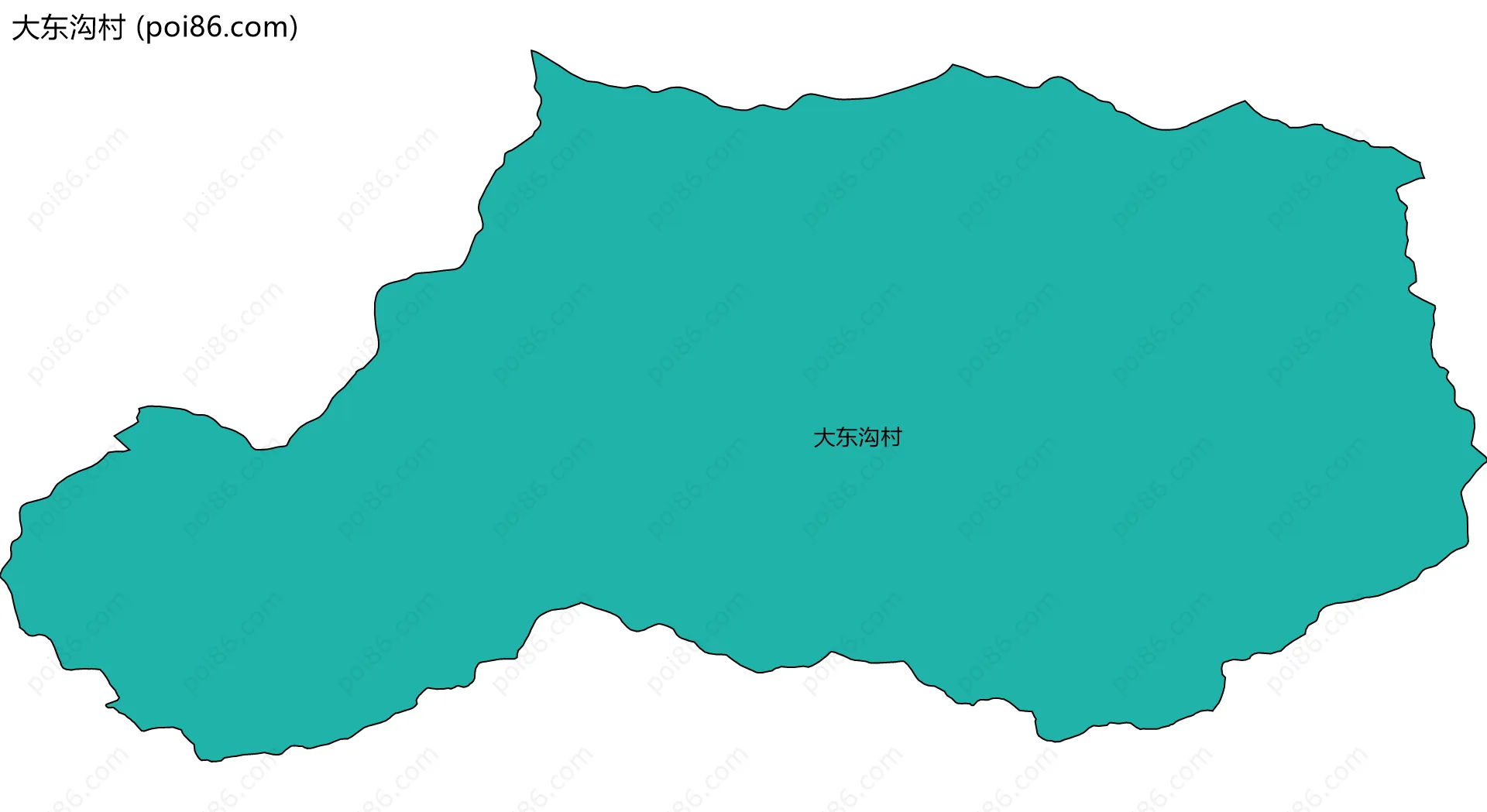 大东沟村边界地图