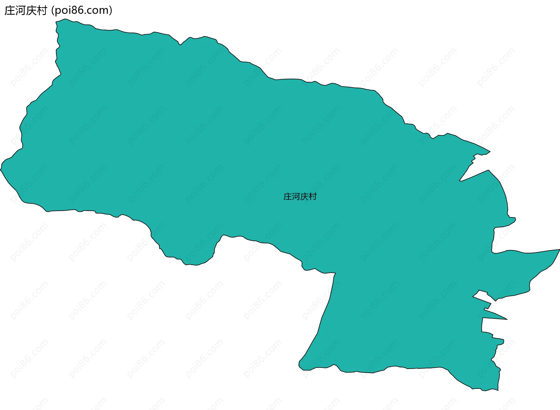 庄河庆村边界地图