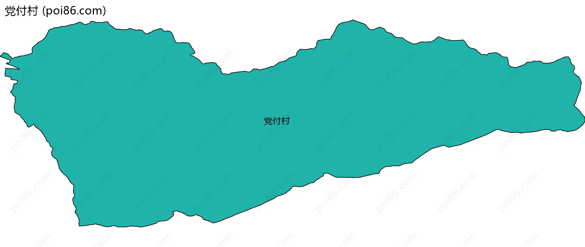 党付村边界地图