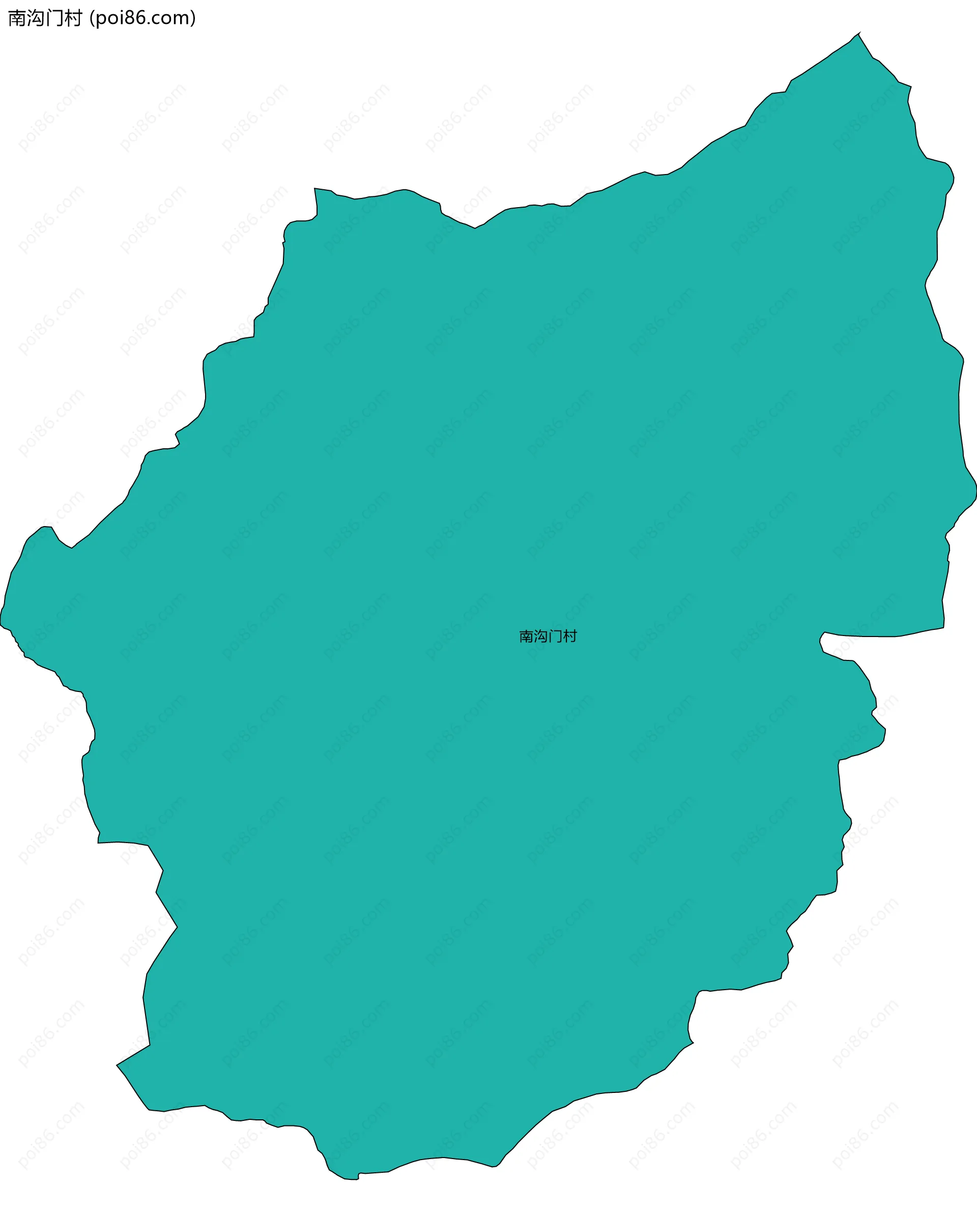 南沟门村边界地图