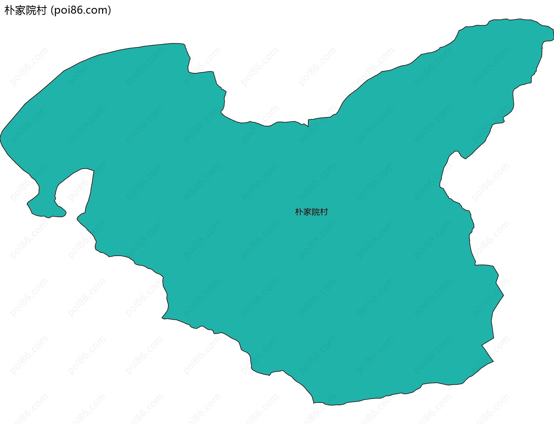 朴家院村边界地图