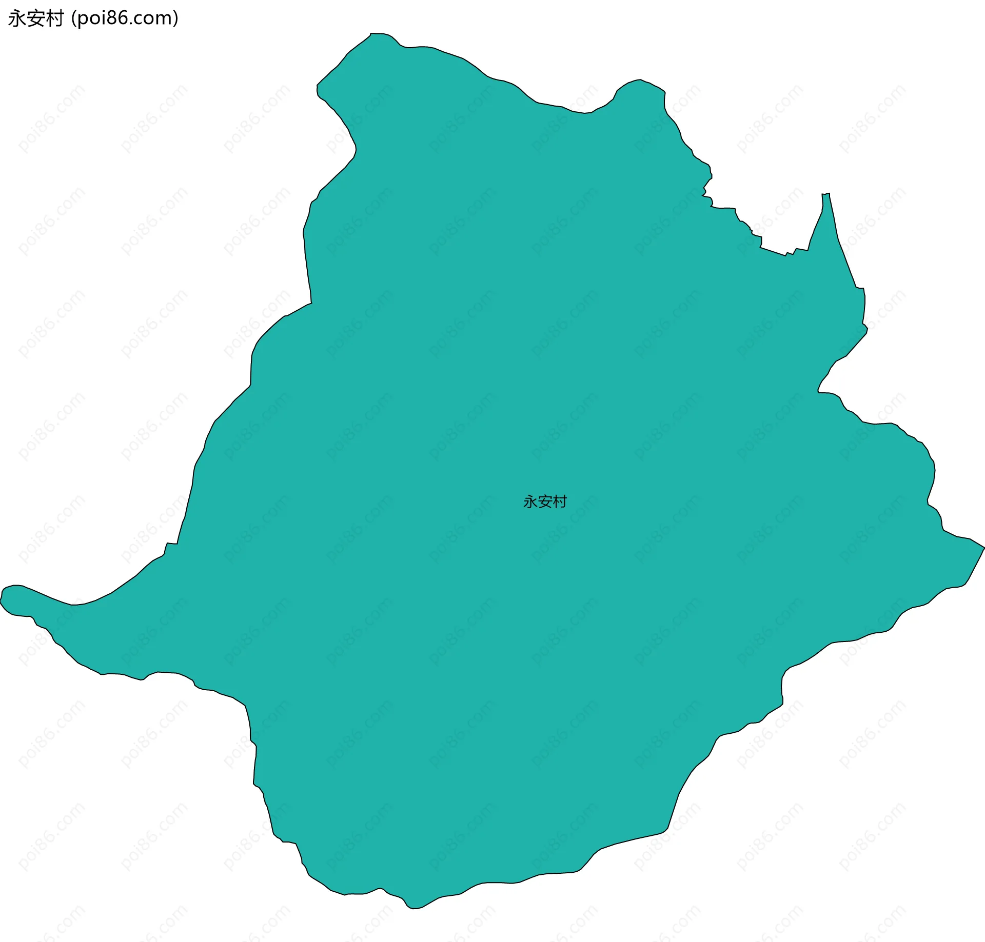 永安村边界地图