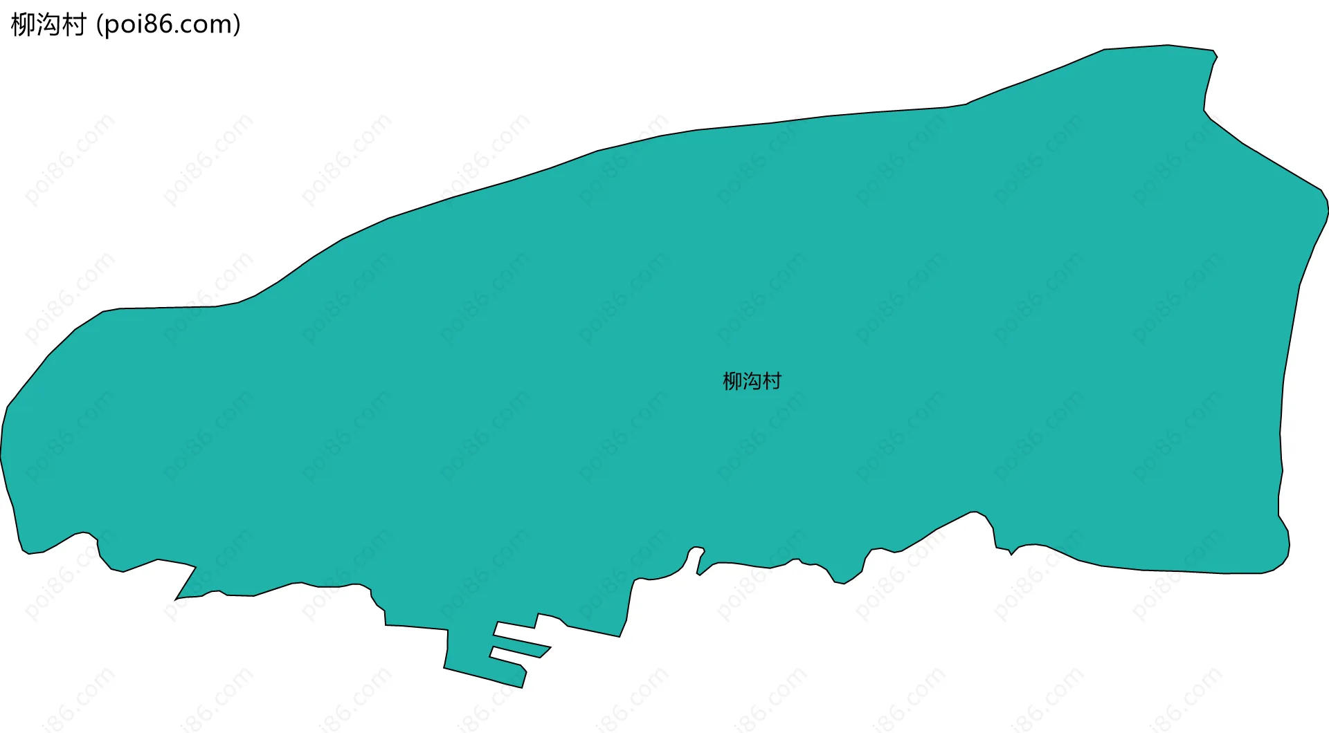 柳沟村边界地图