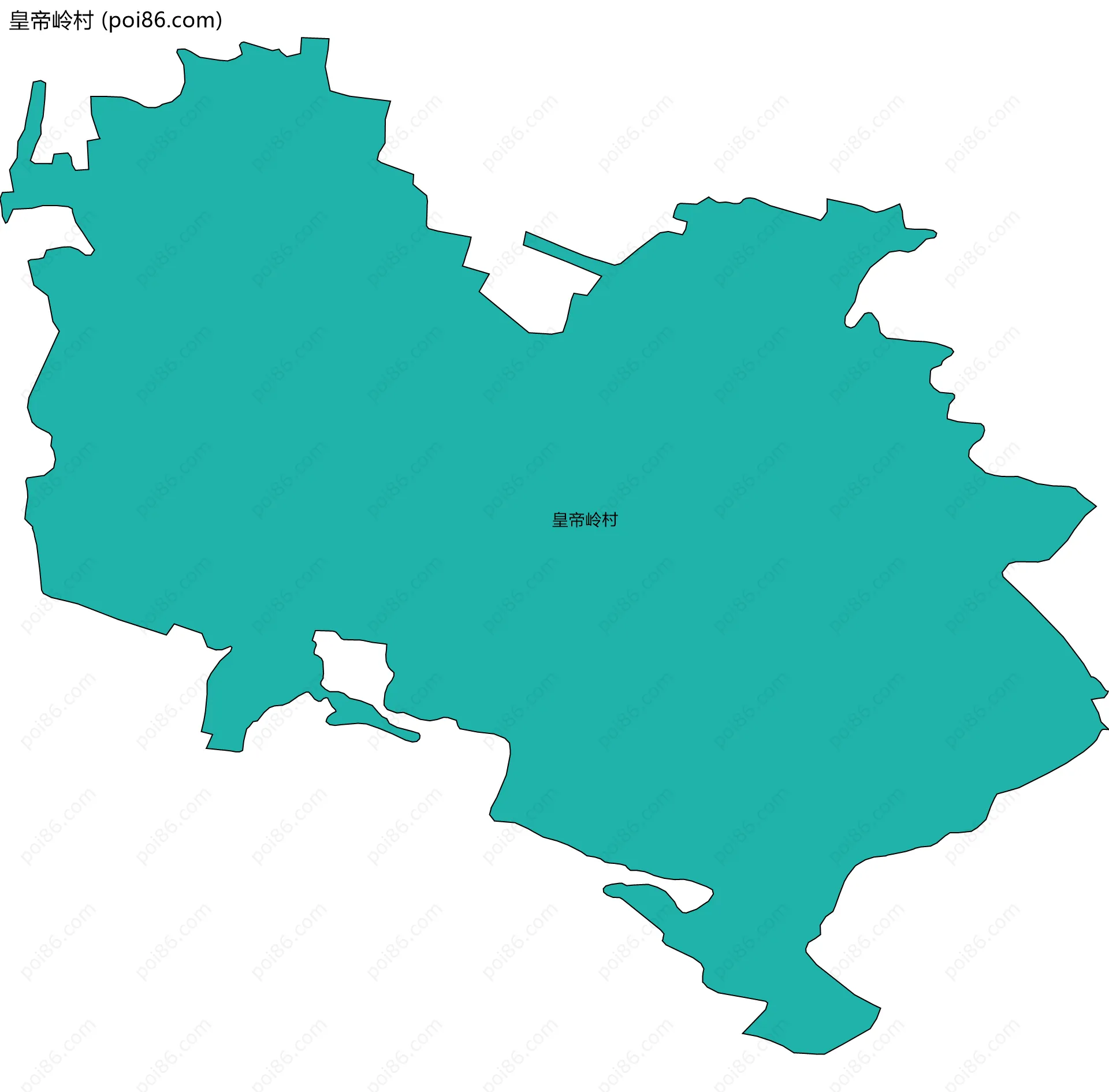 皇帝岭村边界地图