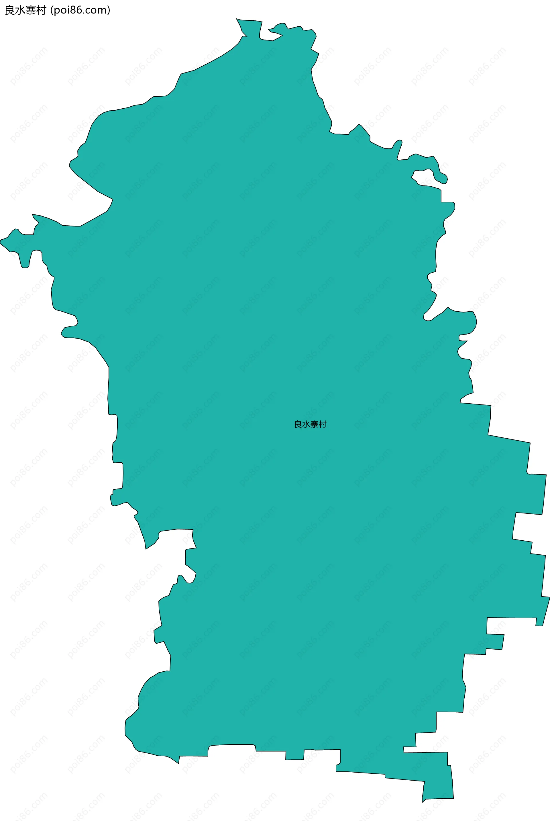 良水寨村边界地图