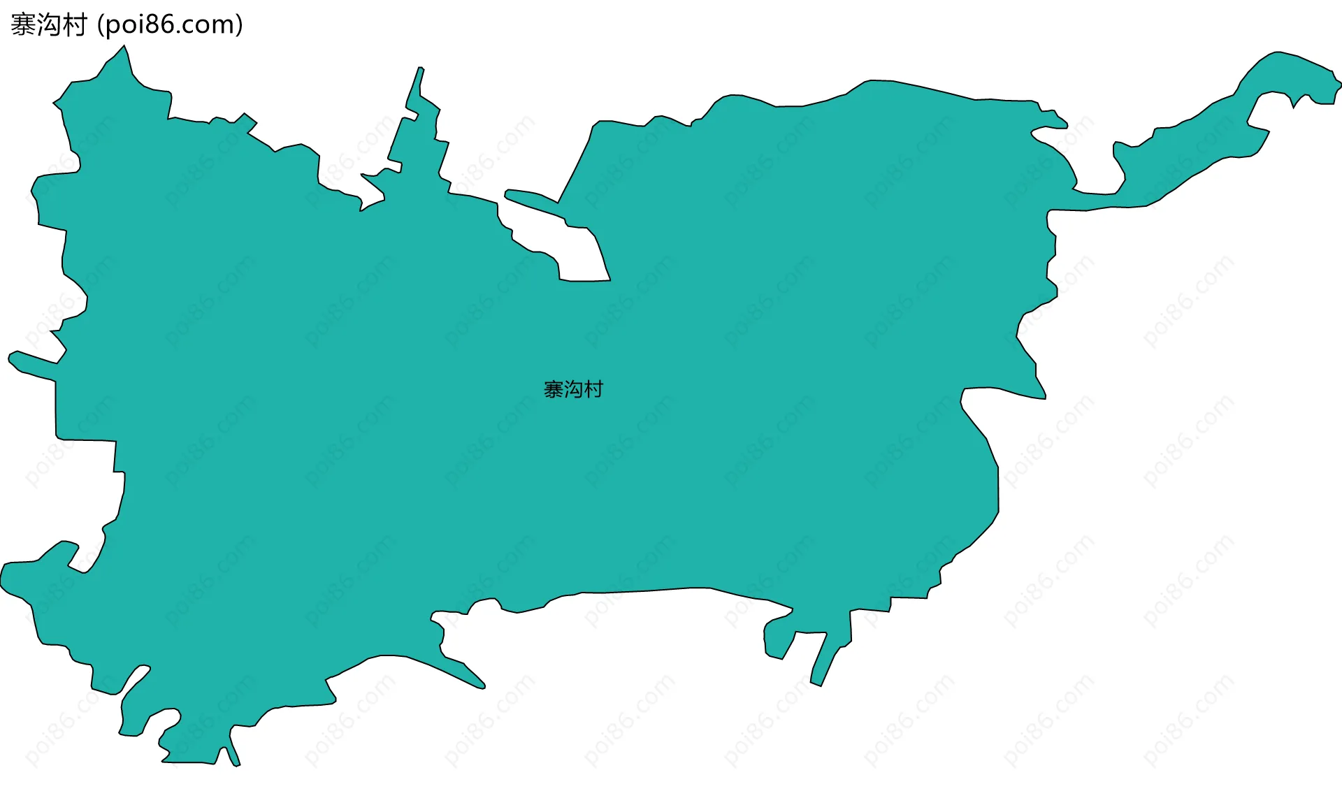 寨沟村边界地图