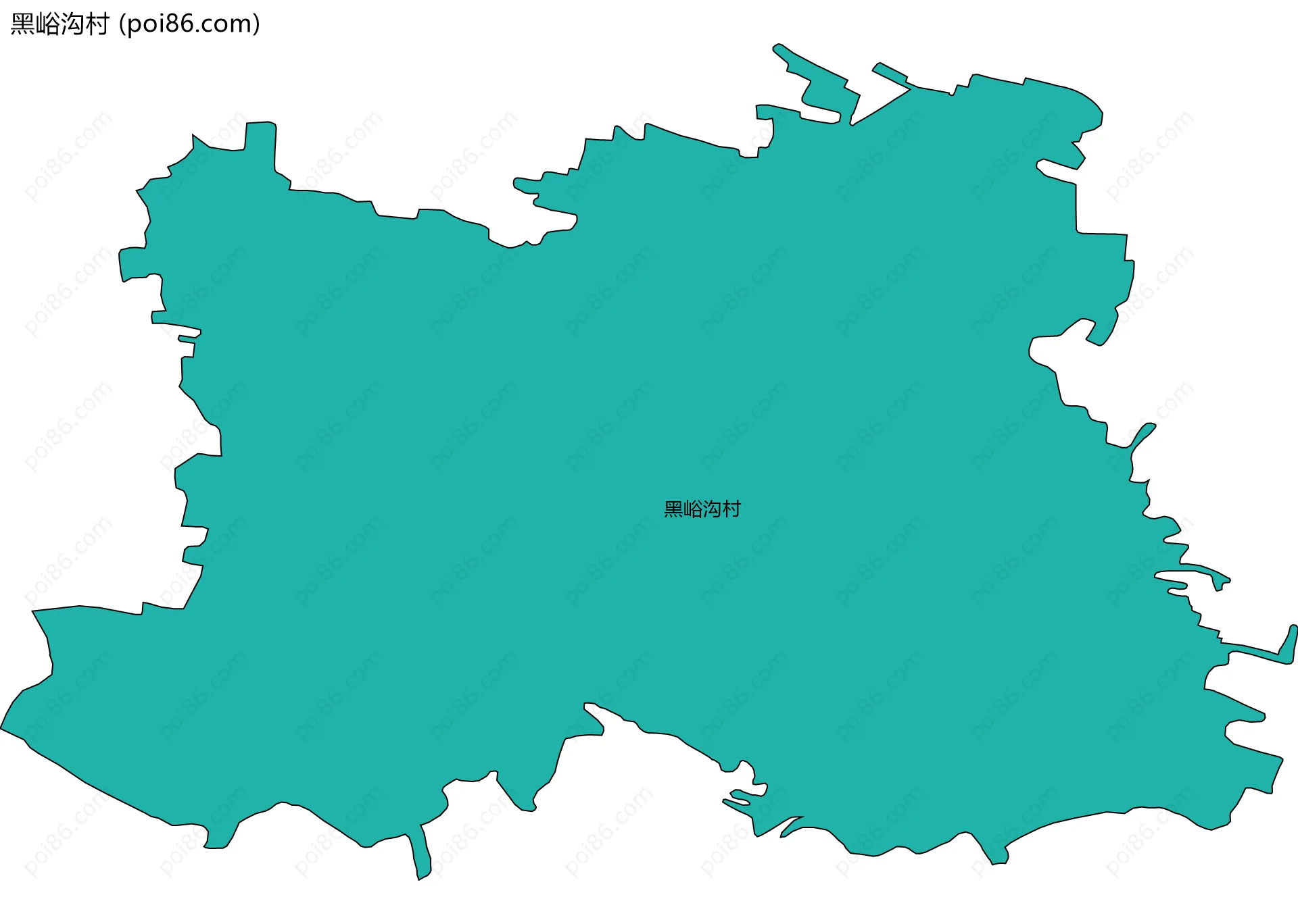 黑峪沟村边界地图