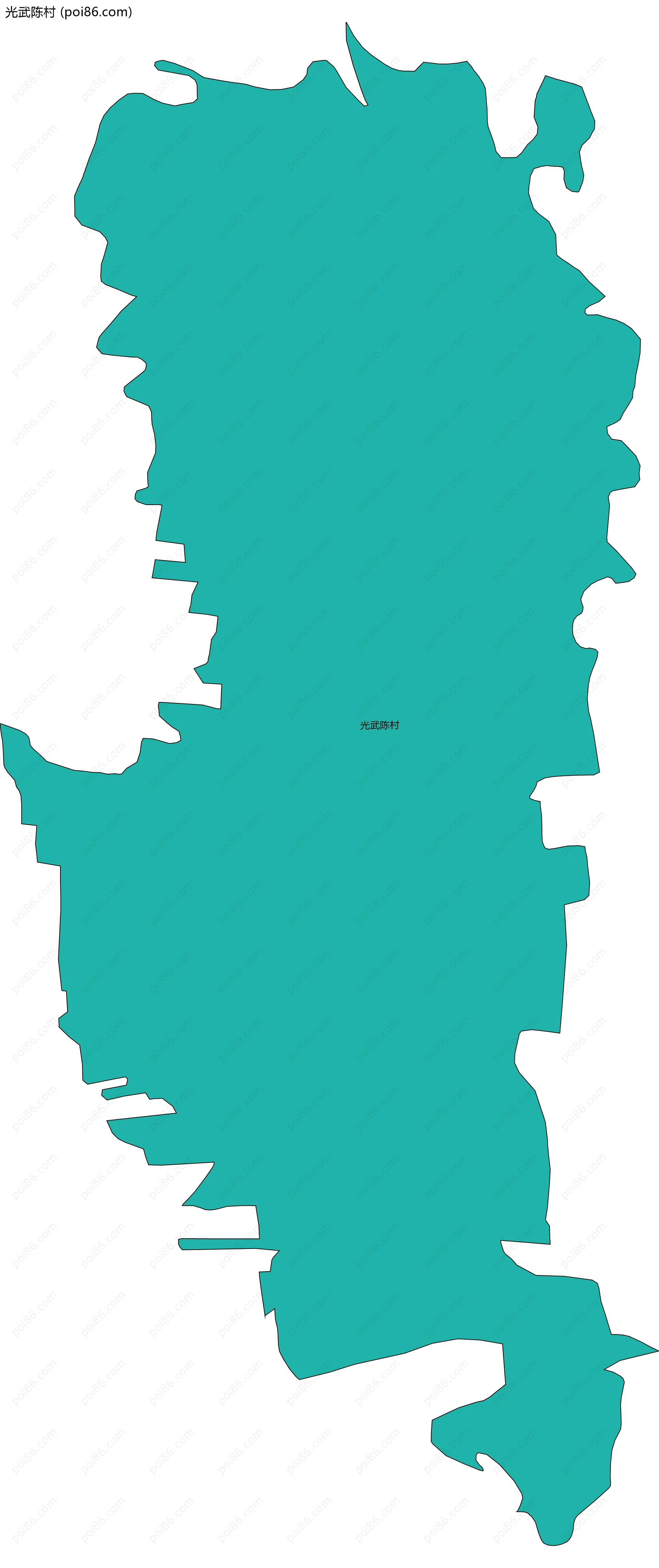 光武陈村边界地图