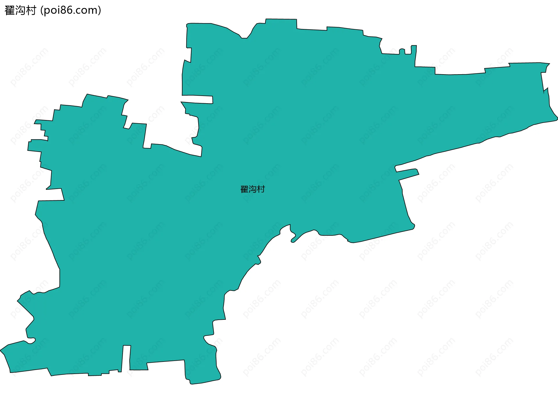 翟沟村边界地图