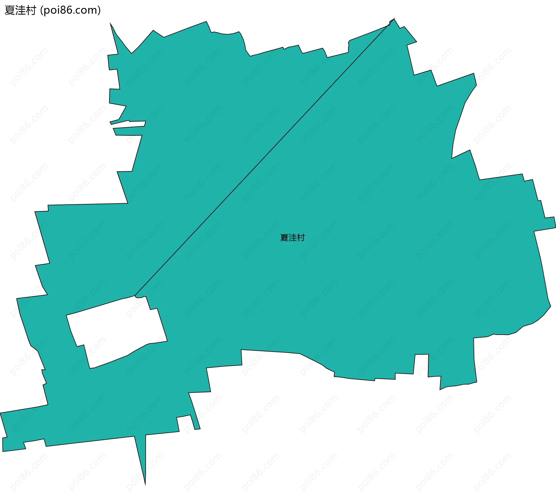 夏洼村边界地图