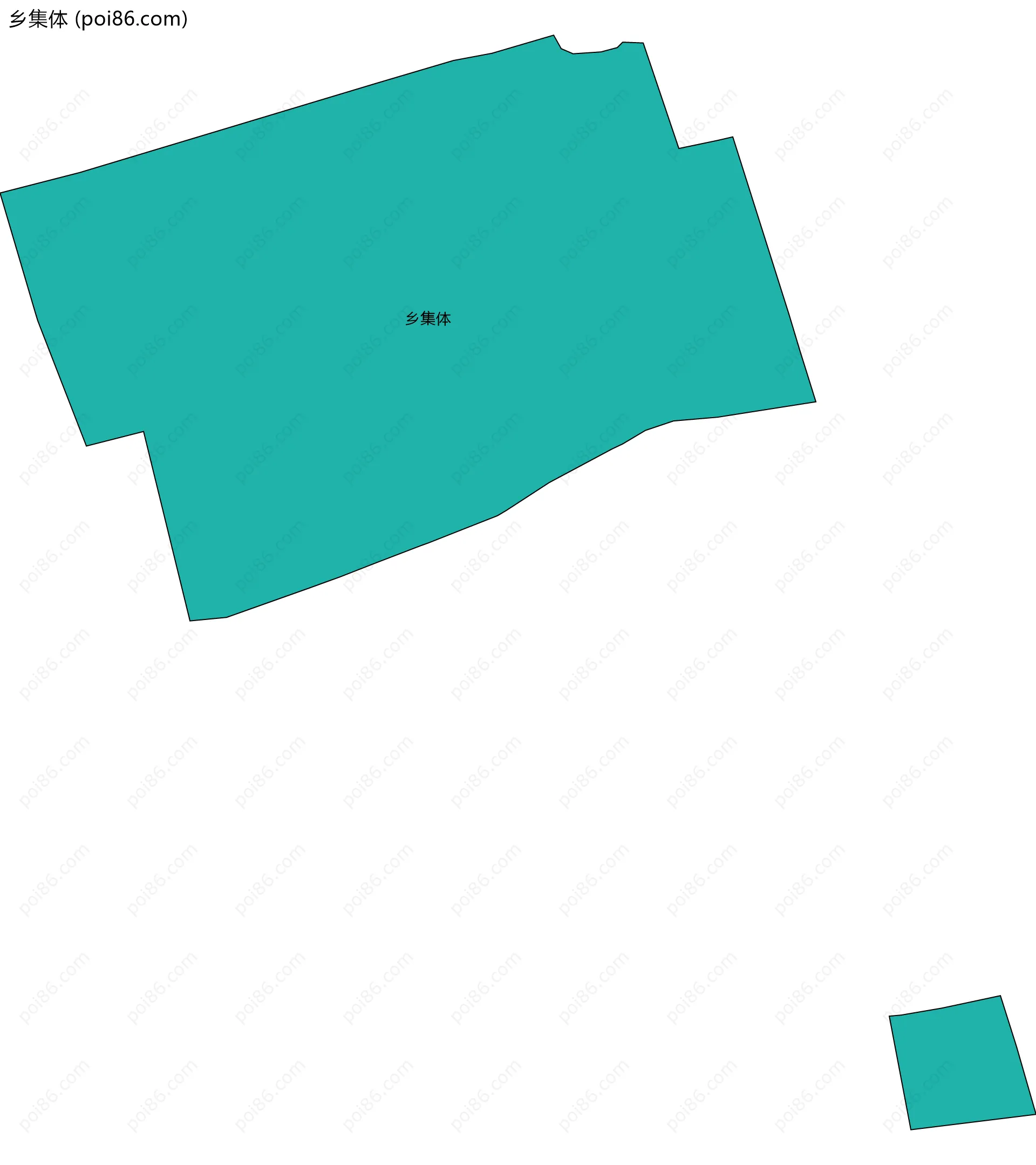 乡集体边界地图