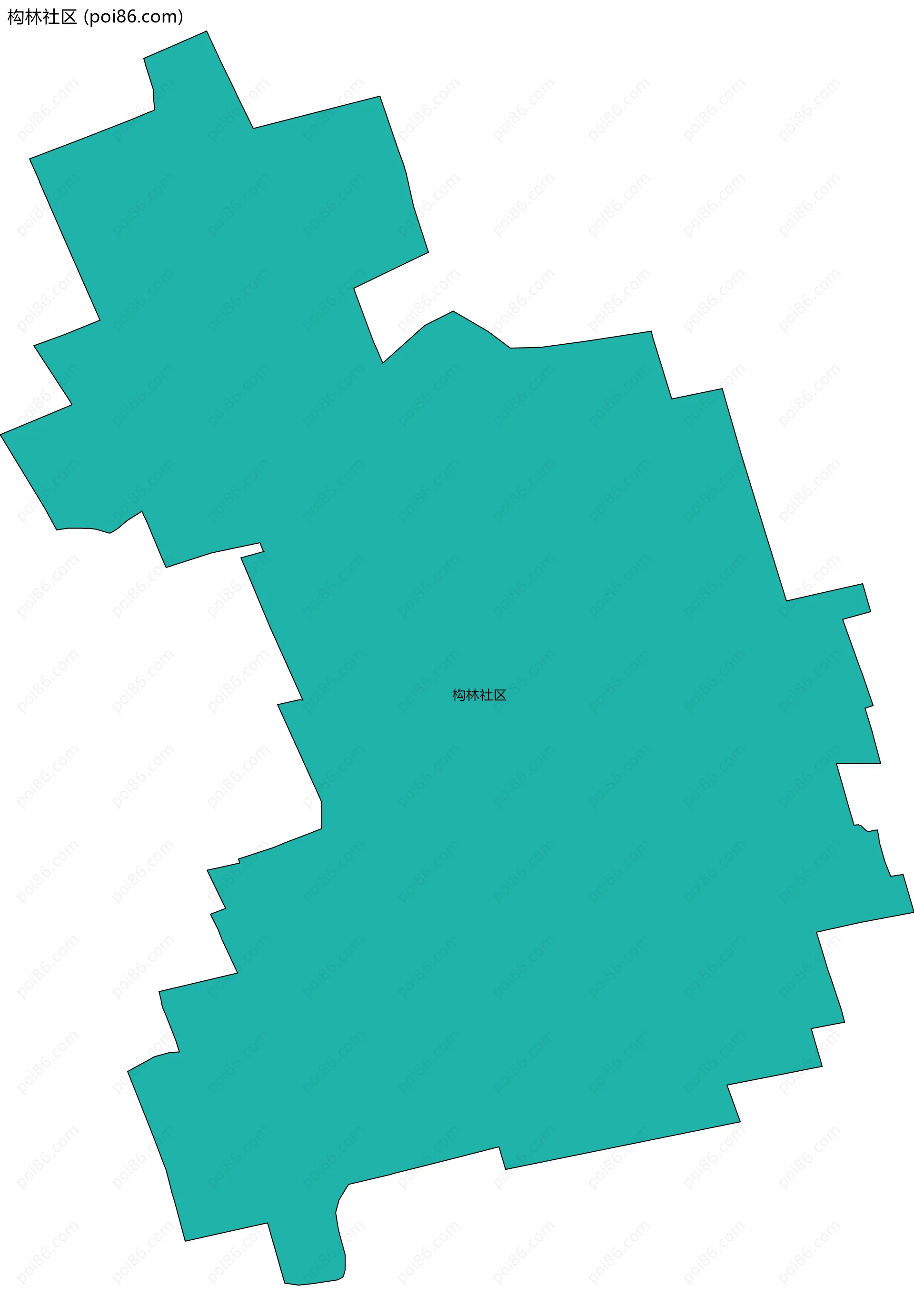 构林社区边界地图