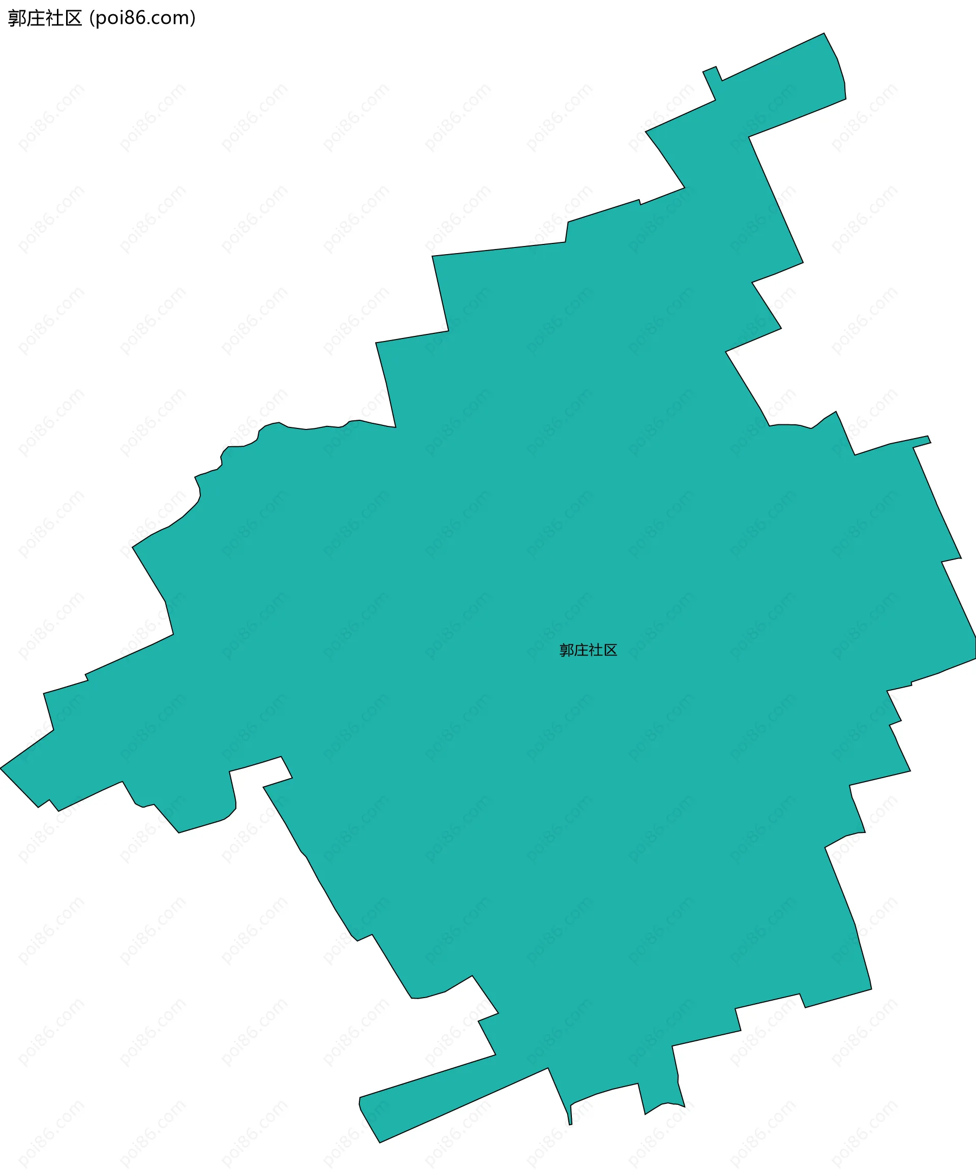郭庄社区边界地图