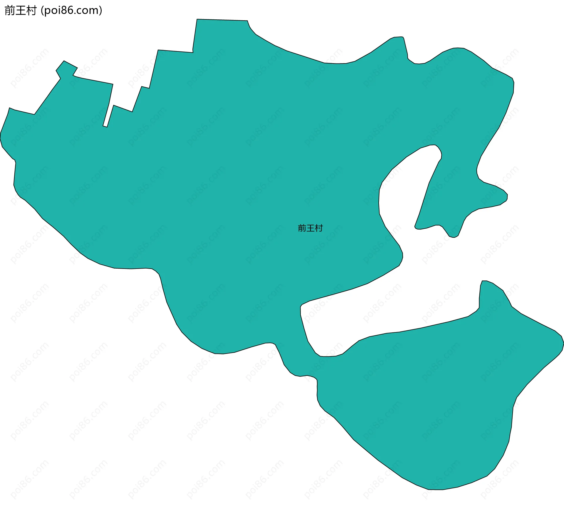 前王村边界地图