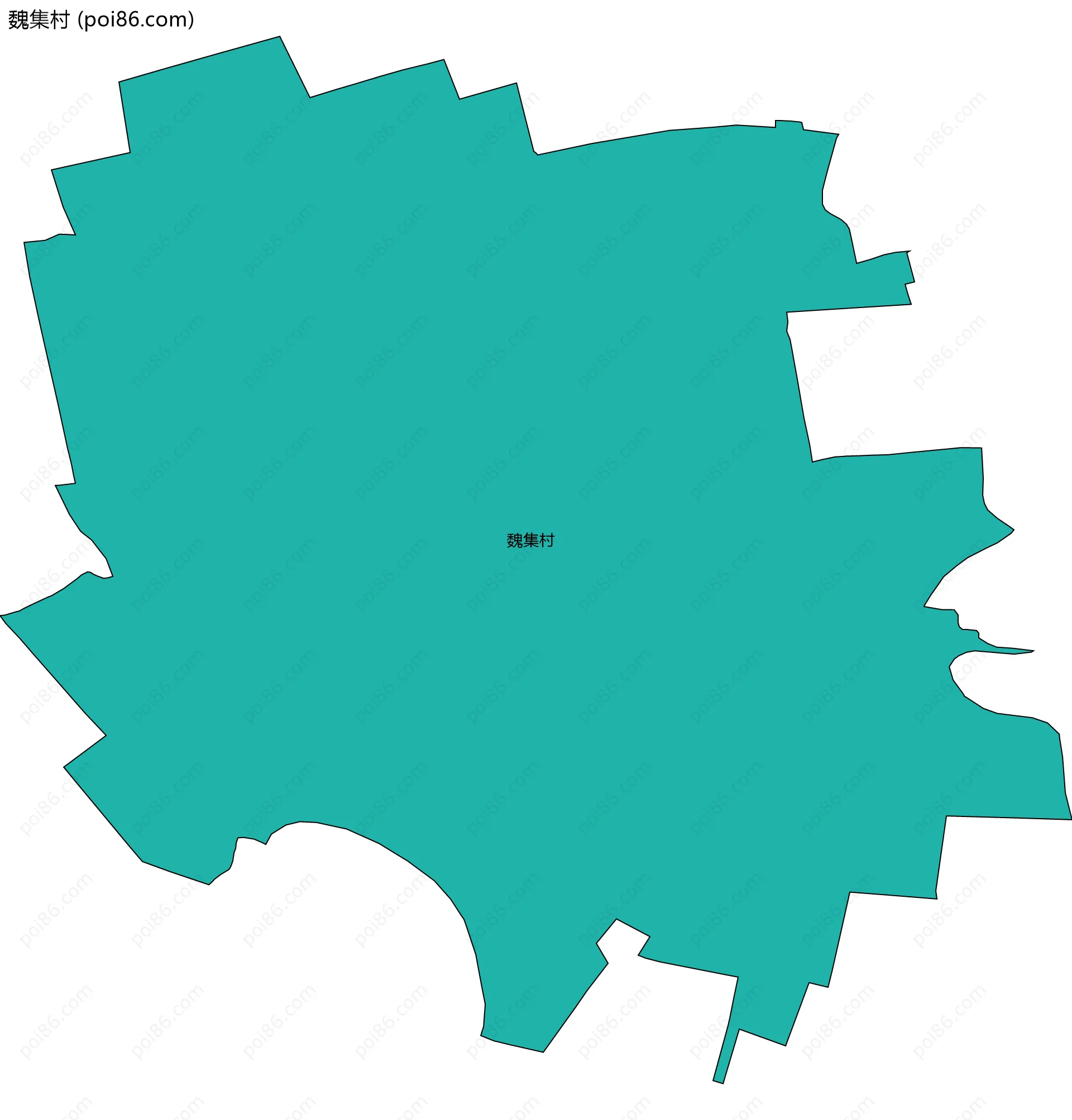 魏集村边界地图