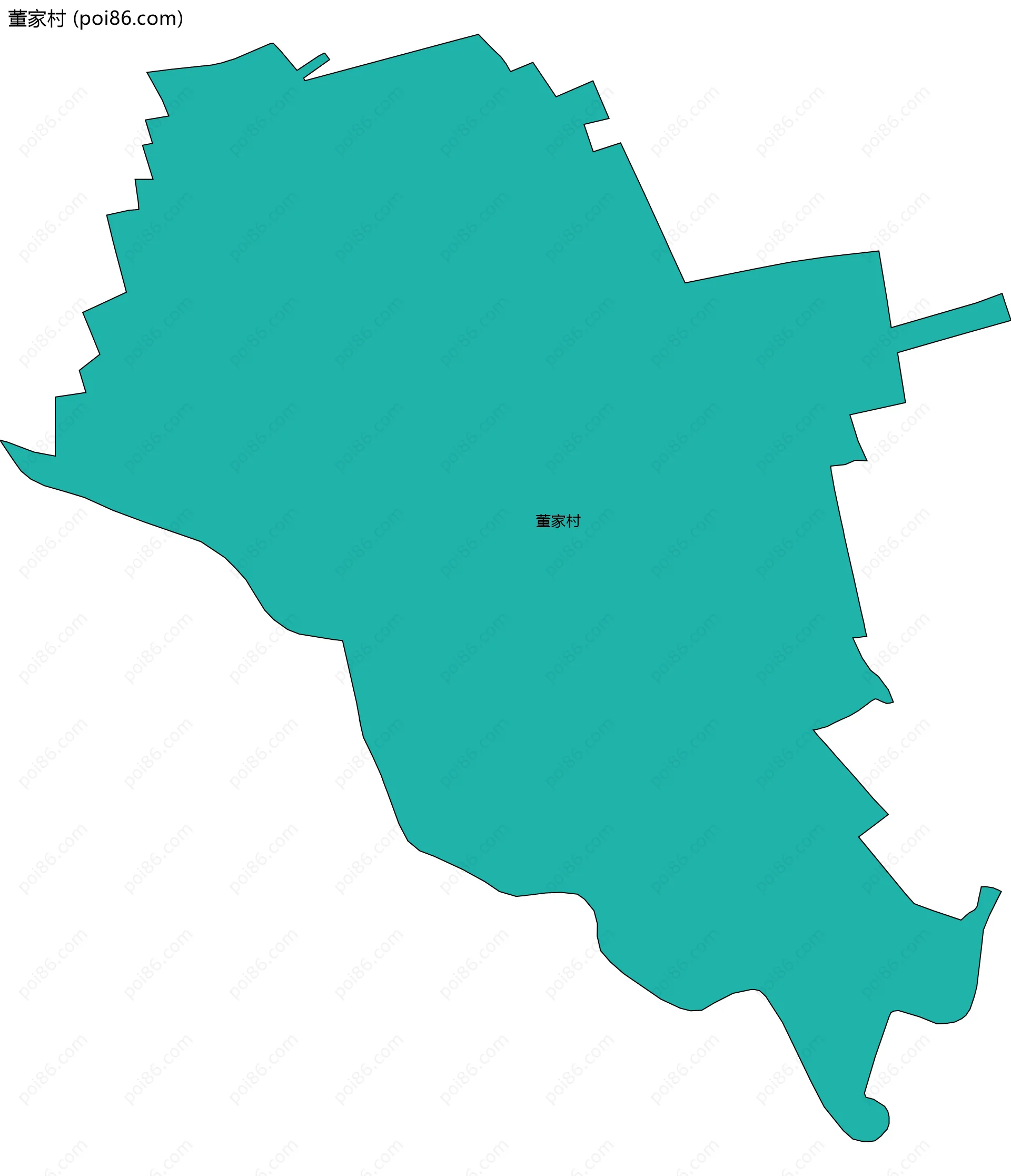 董家村边界地图