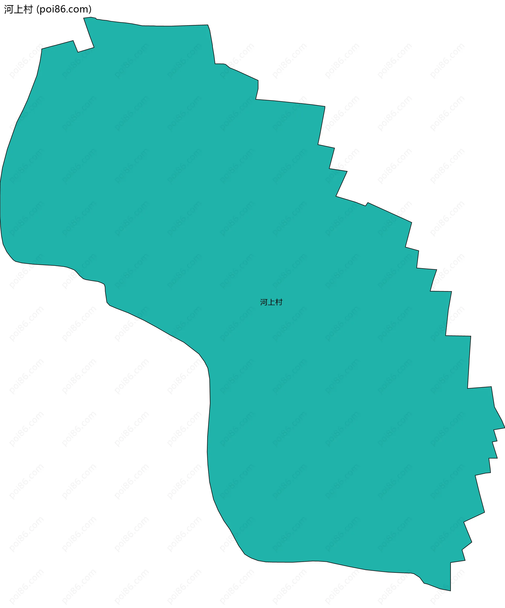 河上村边界地图