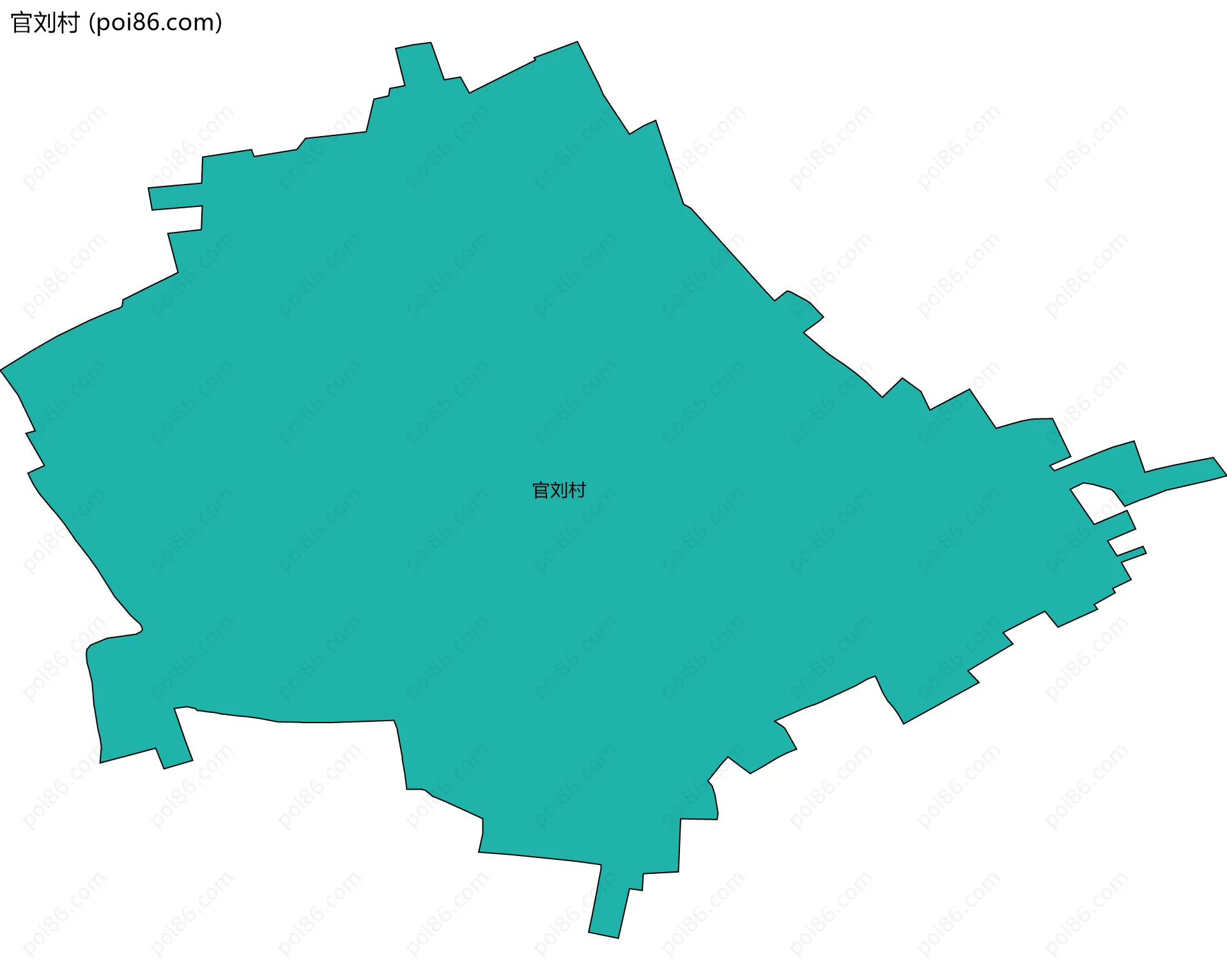 官刘村边界地图