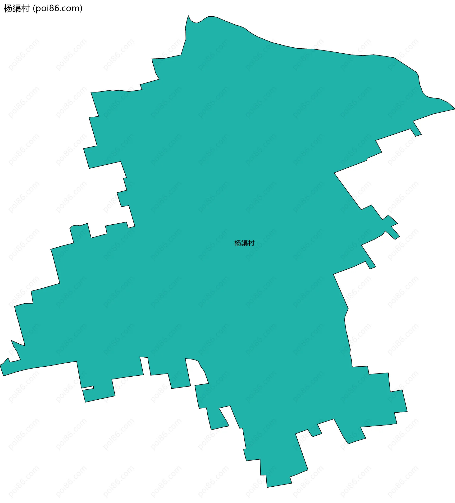 杨渠村边界地图