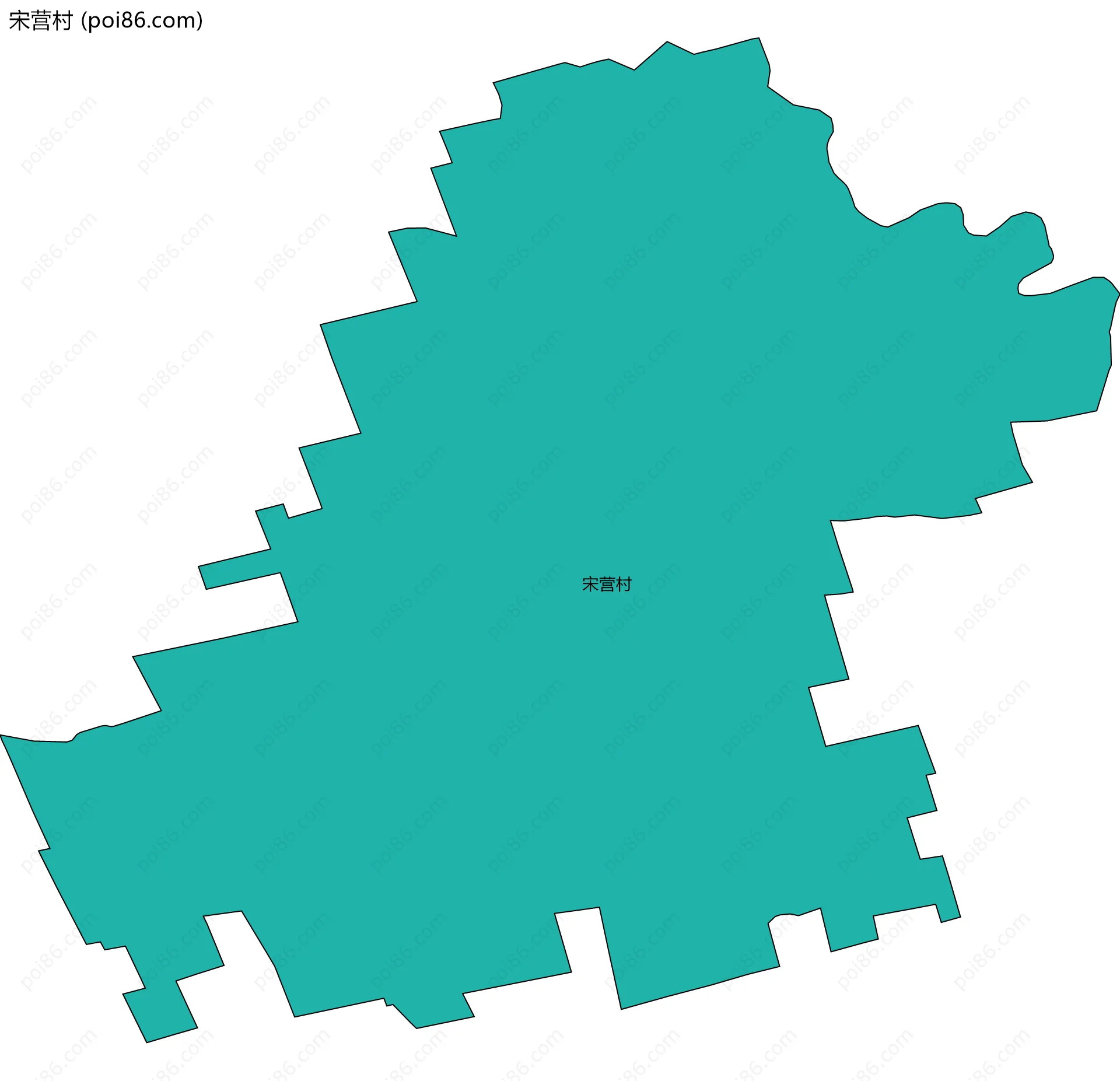 宋营村边界地图