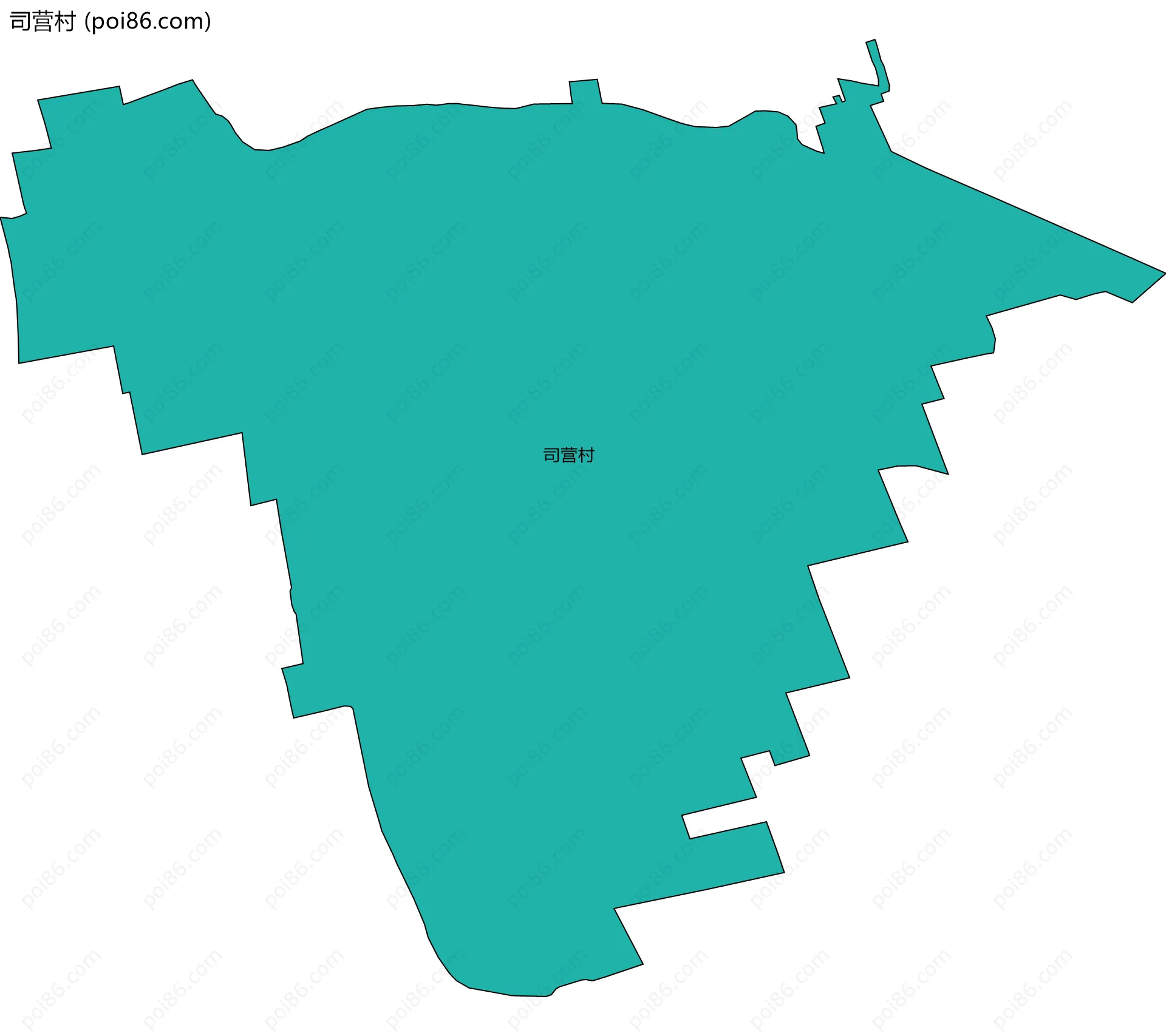 司营村边界地图