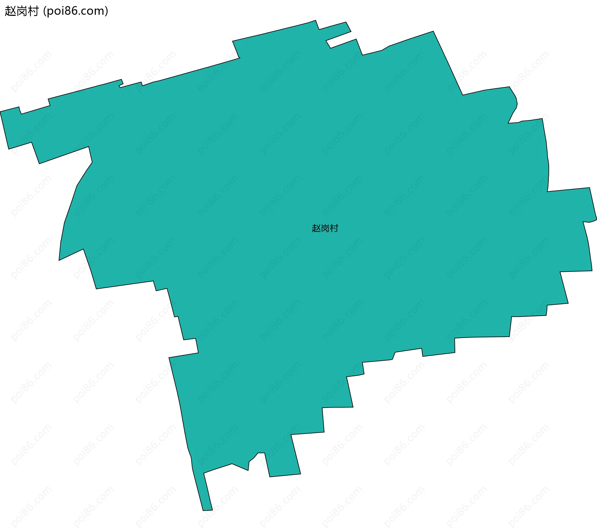 赵岗村边界地图