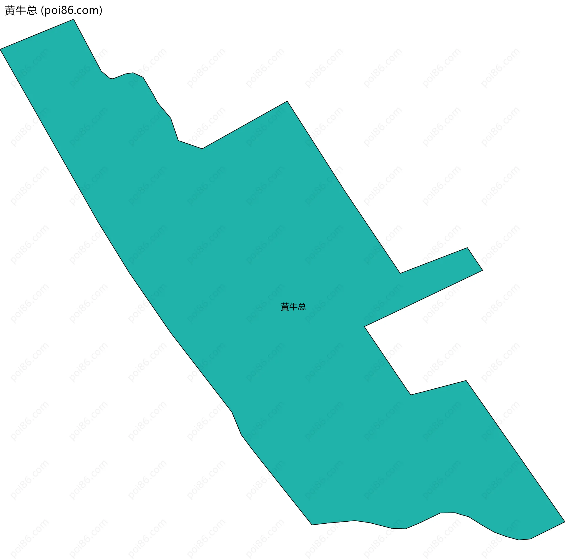 黄牛总边界地图