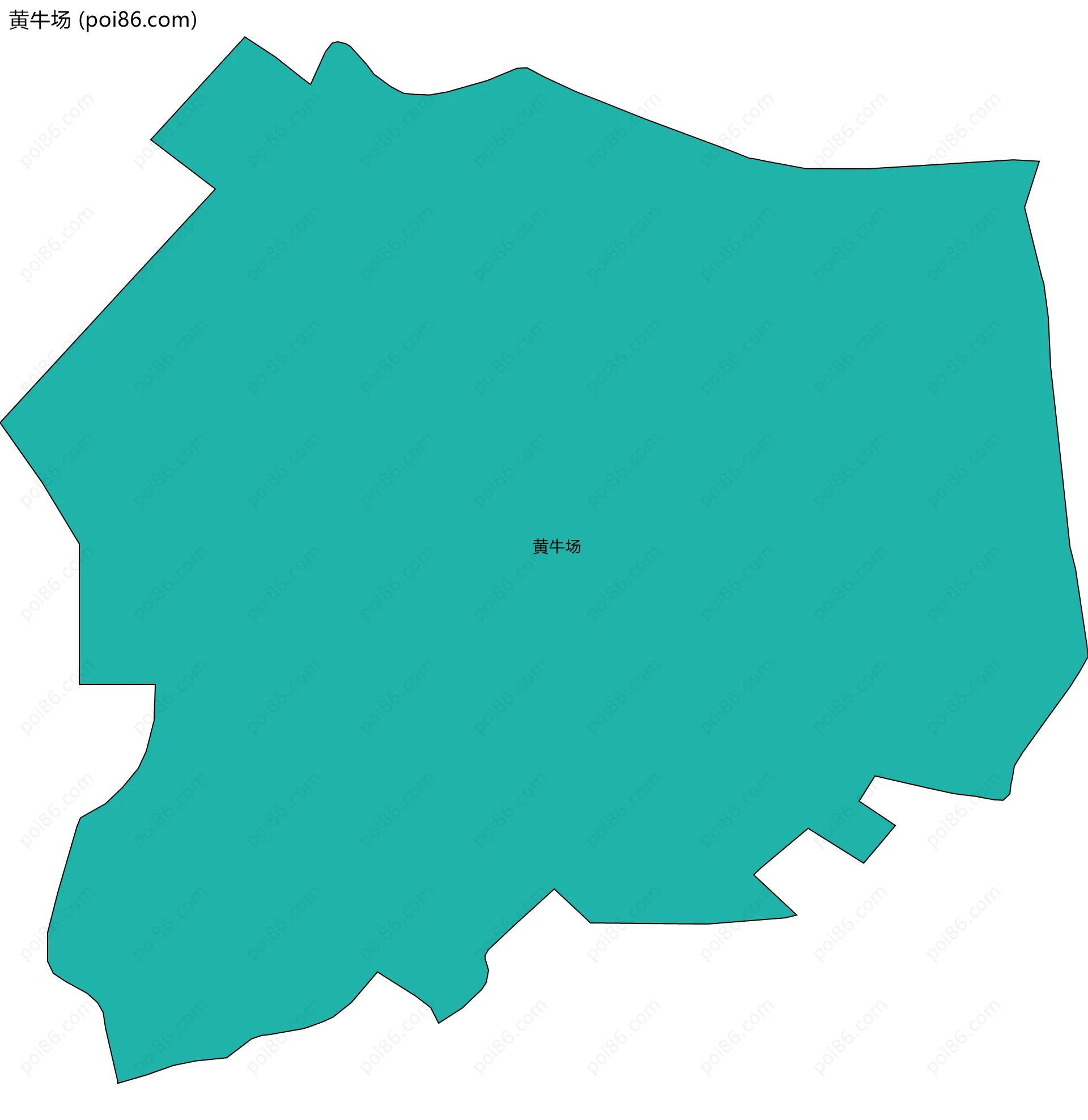 黄牛场边界地图