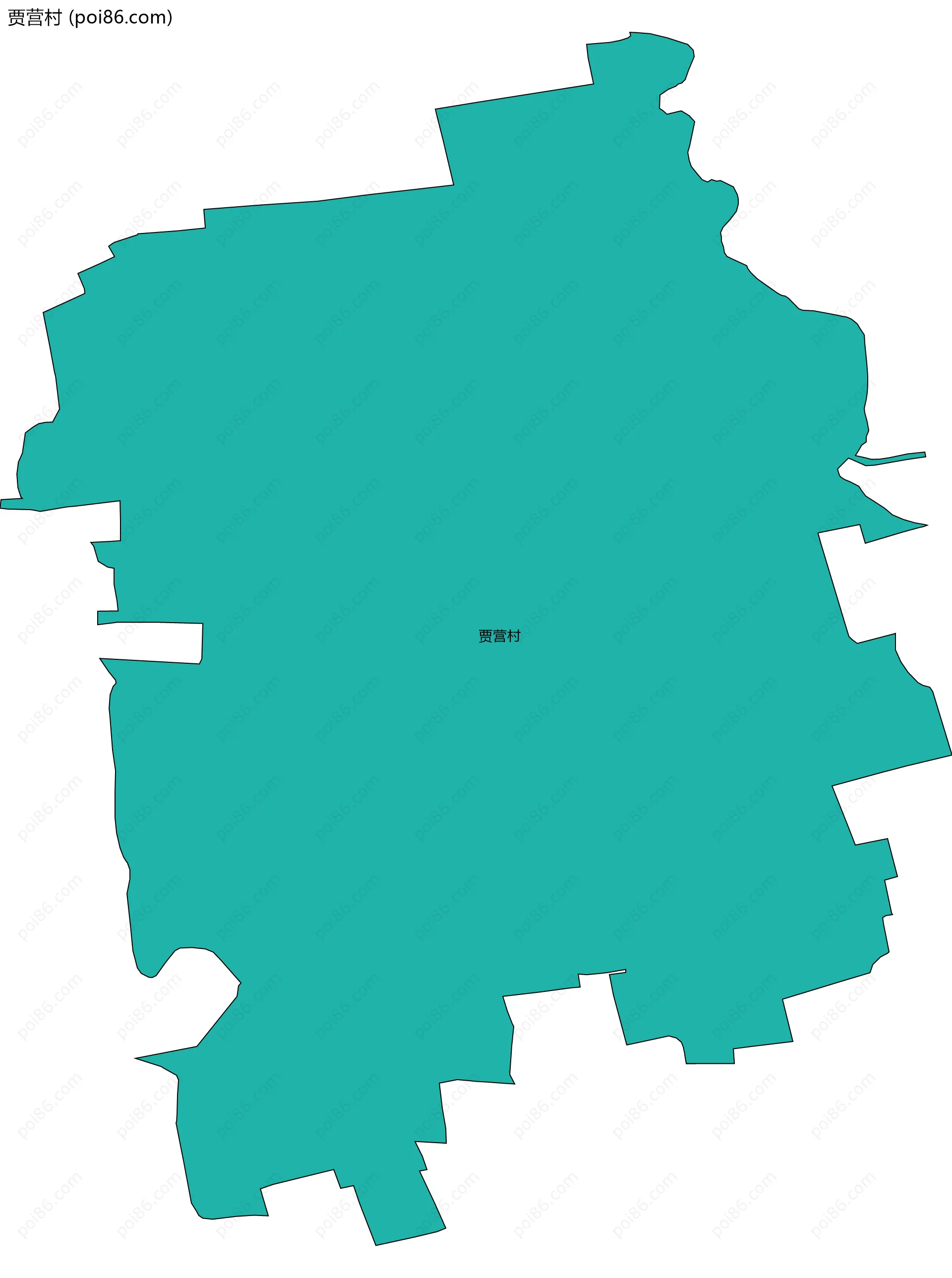 贾营村边界地图