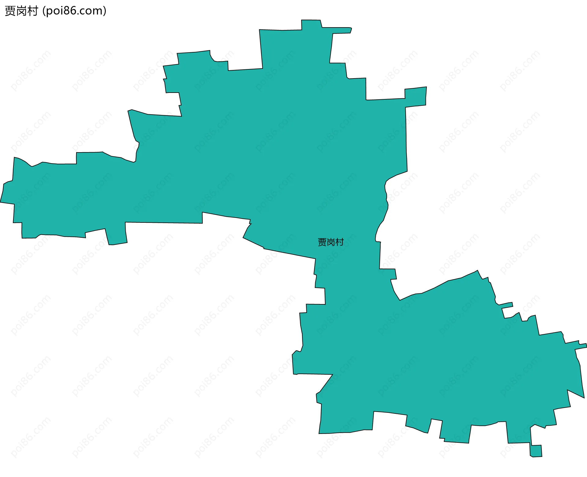 贾岗村边界地图