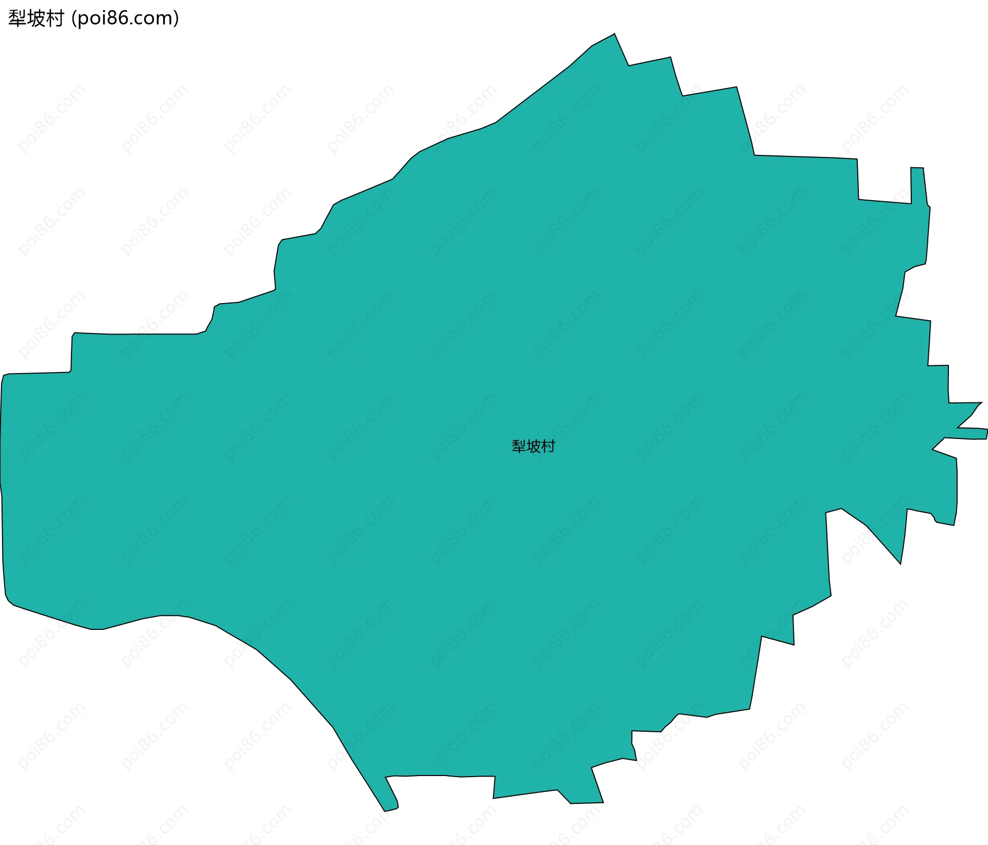 犁坡村边界地图