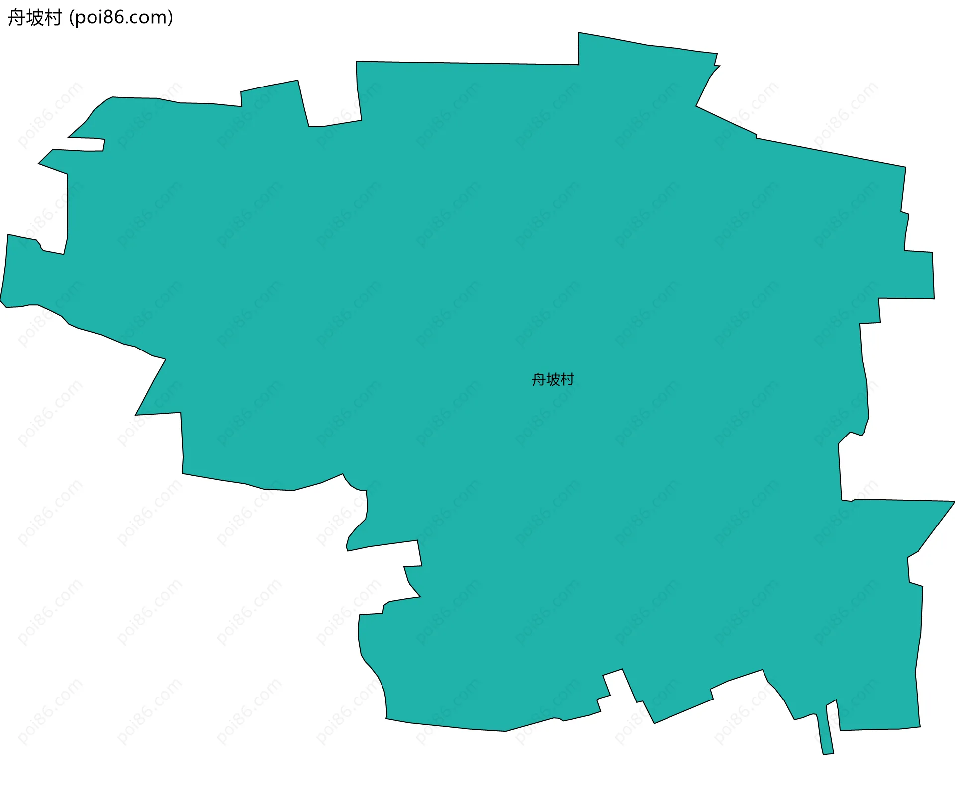 舟坡村边界地图