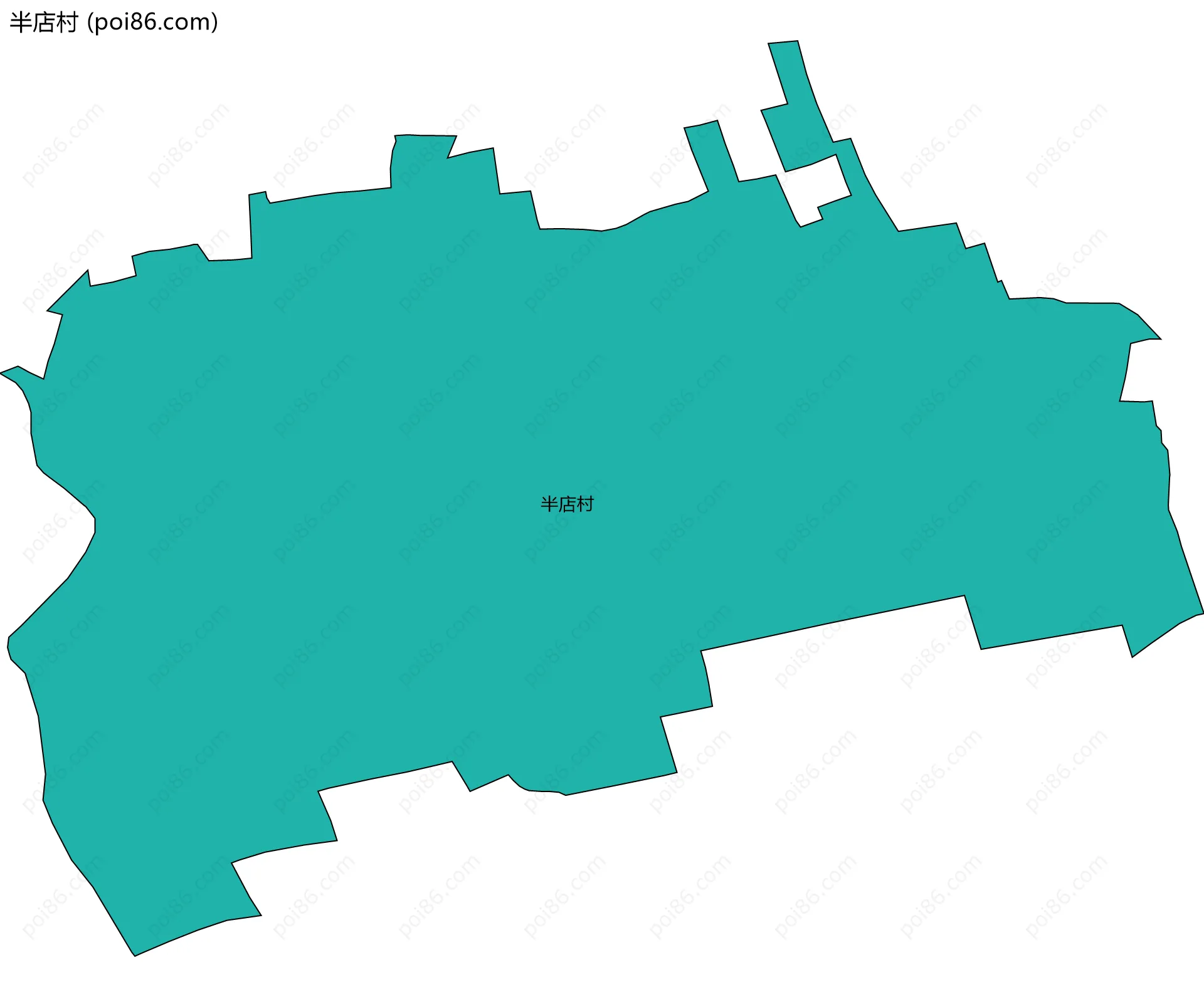 半店村边界地图