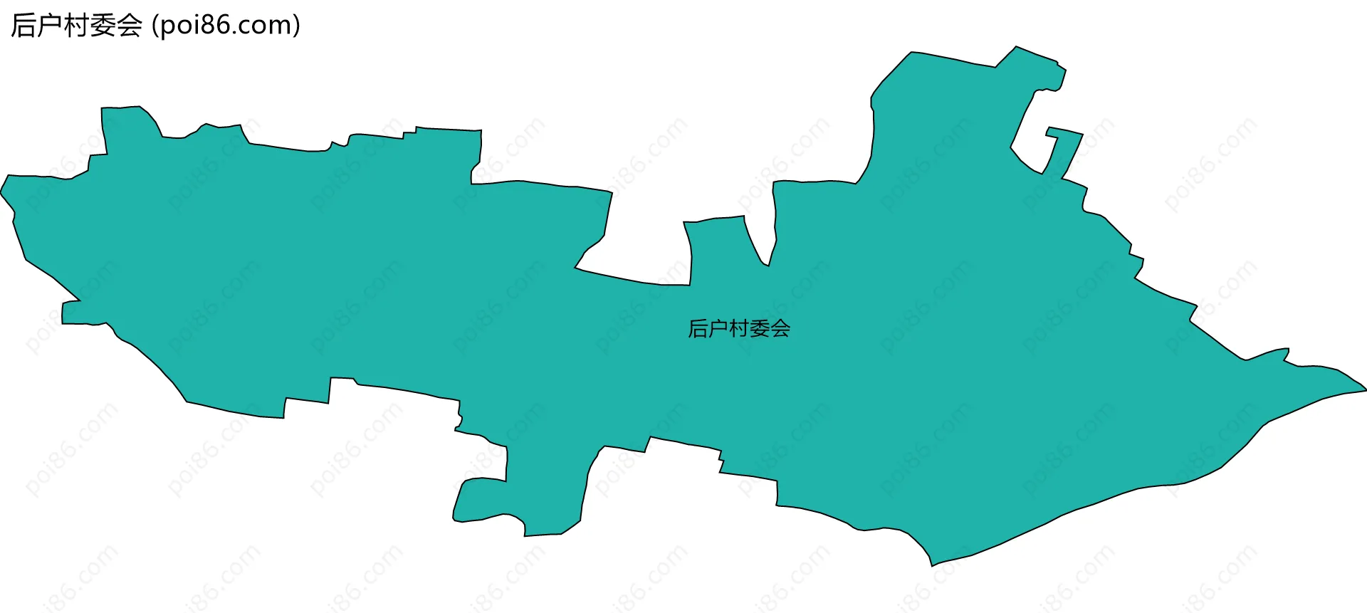 后户村委会边界地图