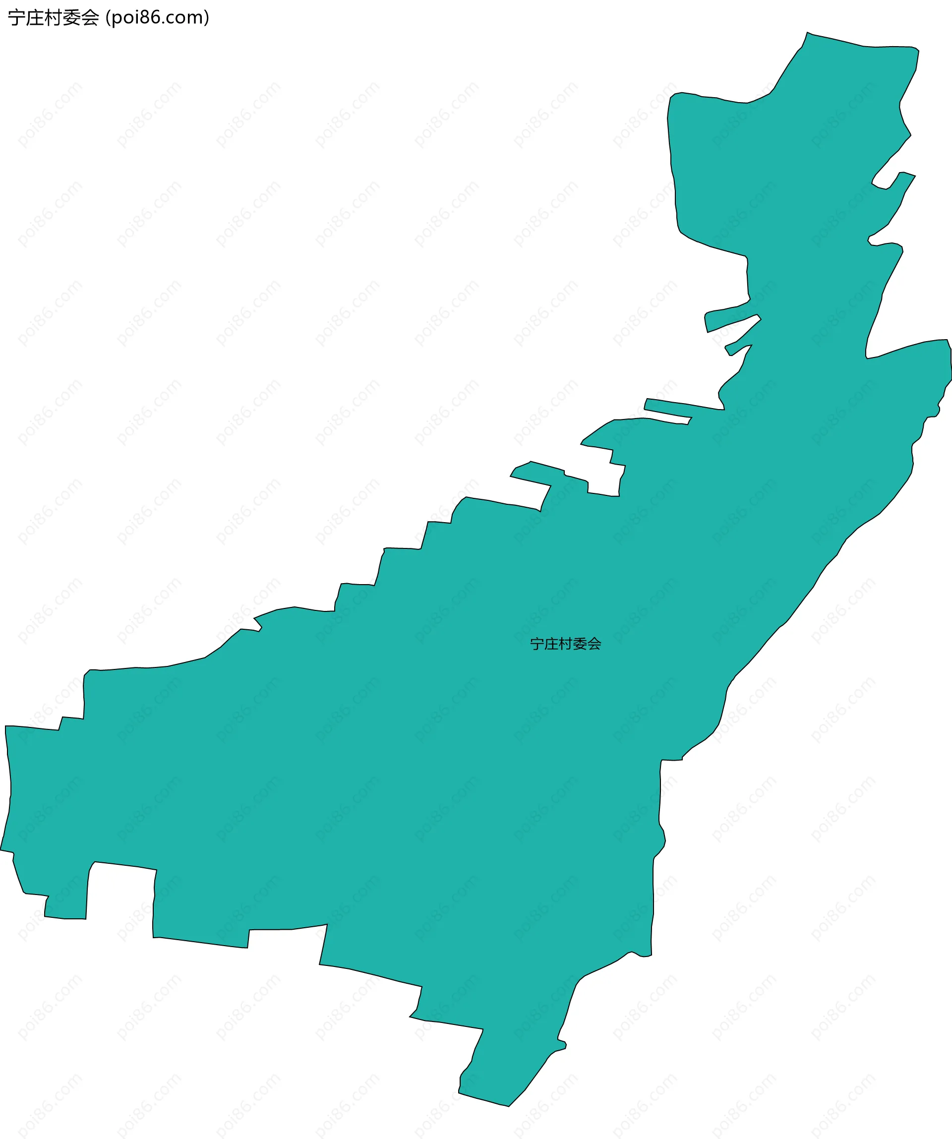 宁庄村委会边界地图