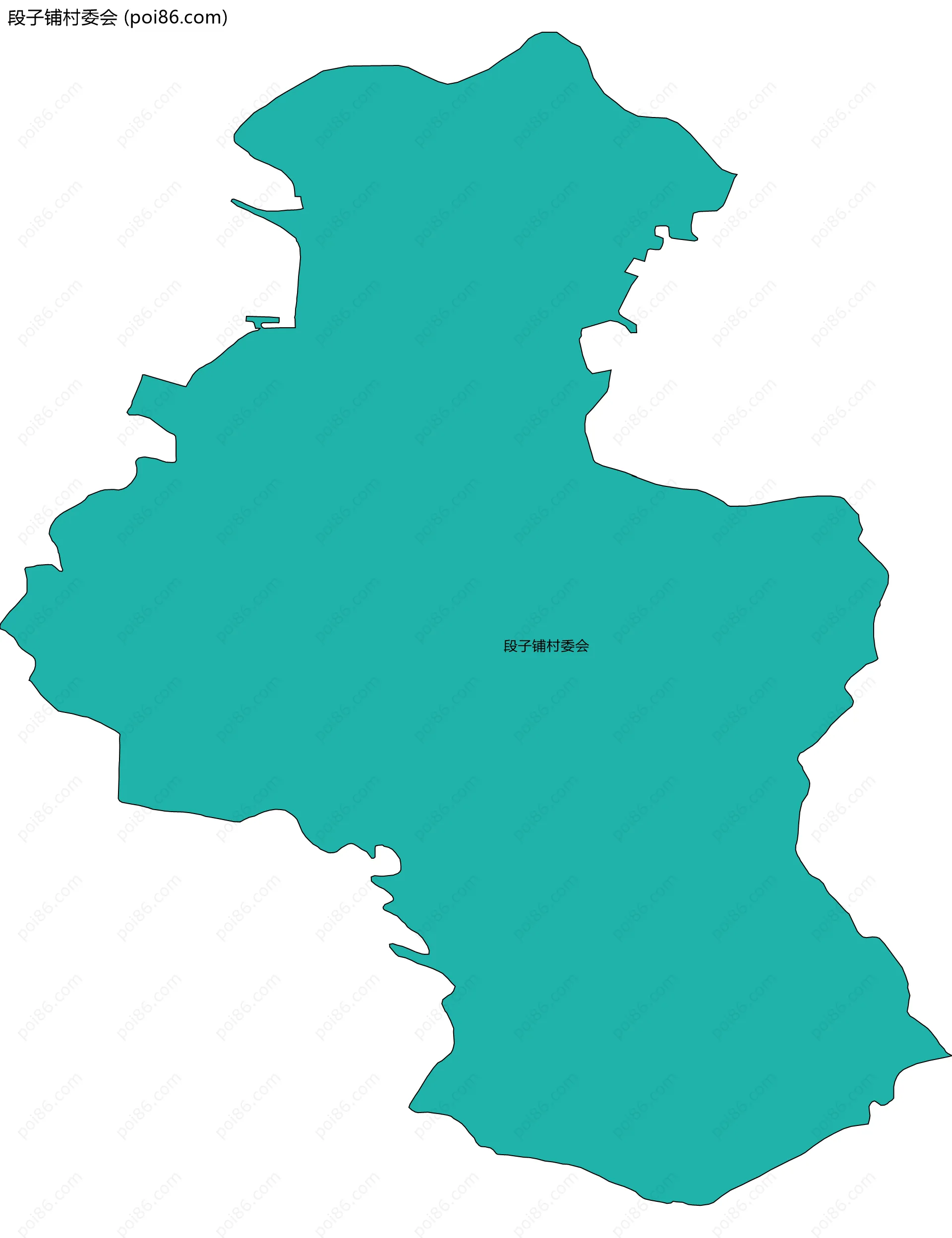 段子铺村委会边界地图