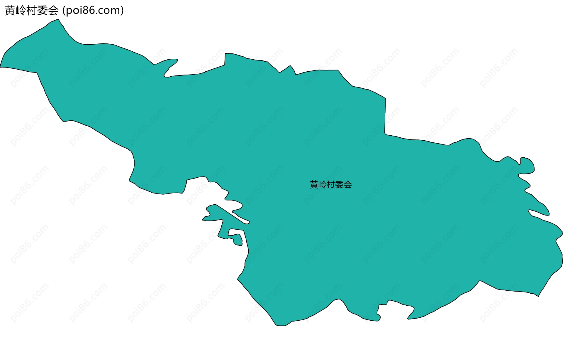 黄岭村委会边界地图