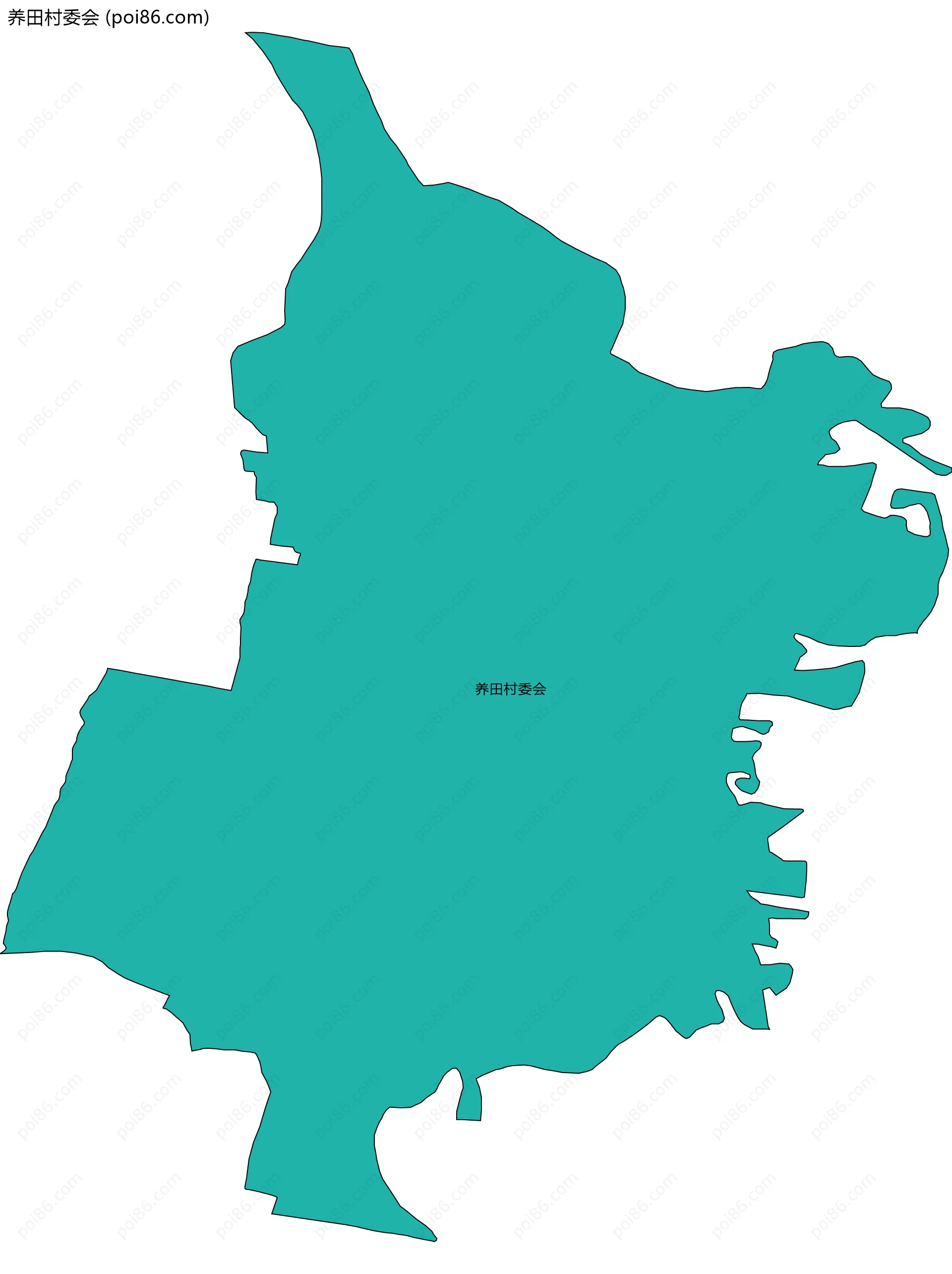 养田村委会边界地图