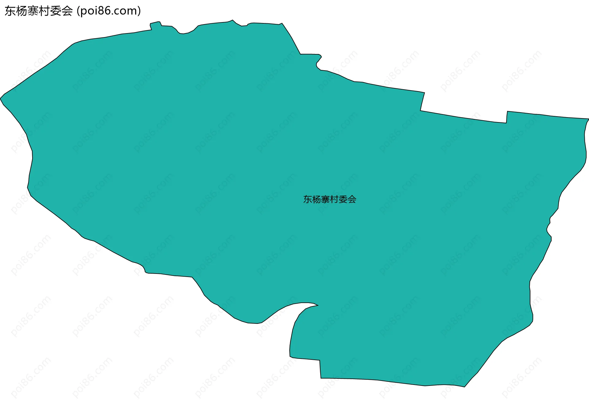 东杨寨村委会边界地图