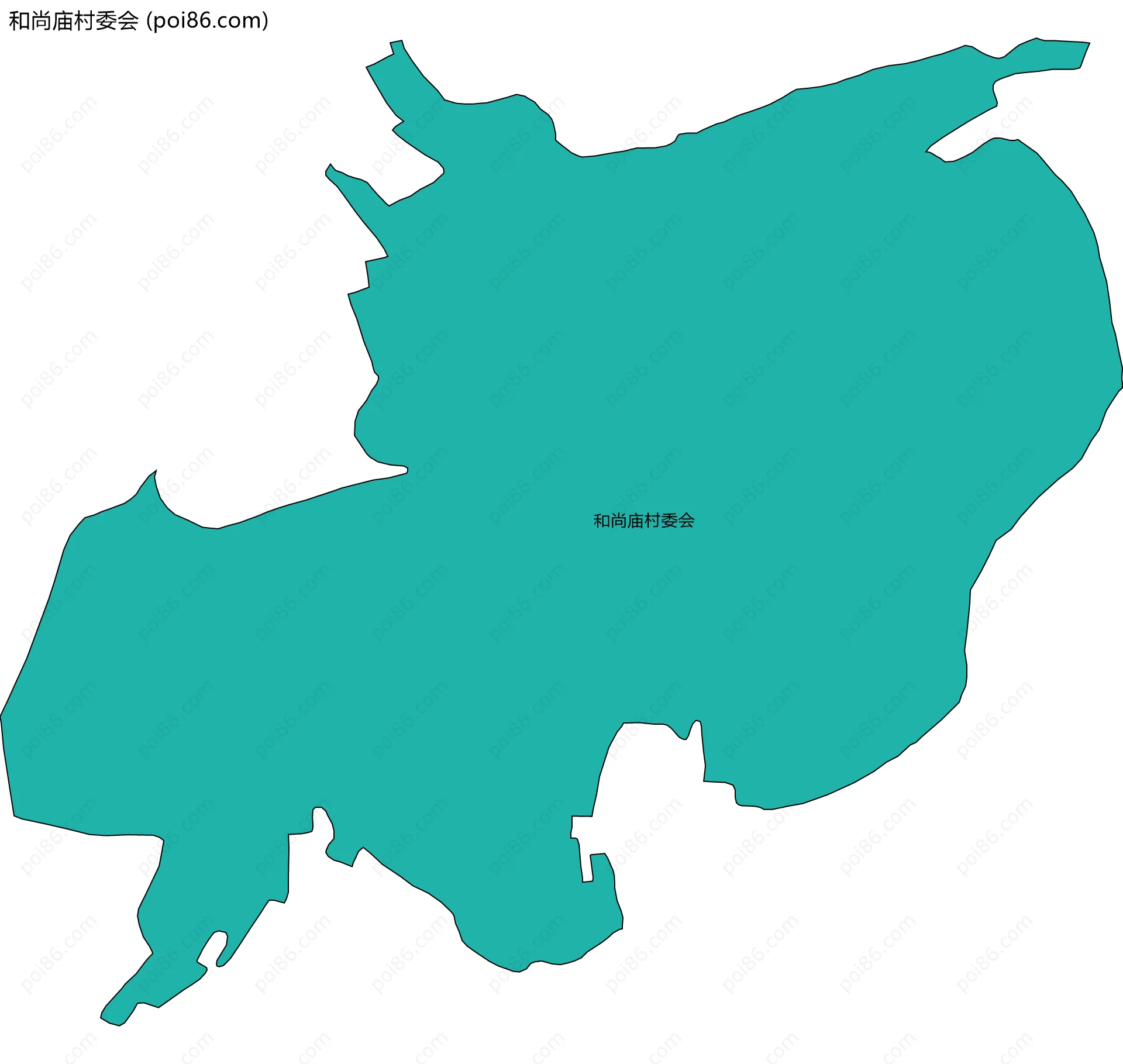 和尚庙村委会边界地图