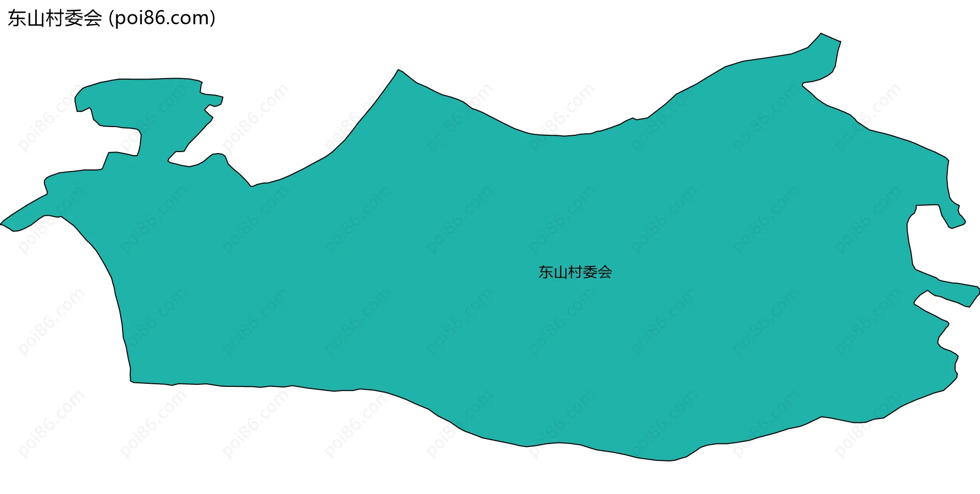 东山村委会边界地图