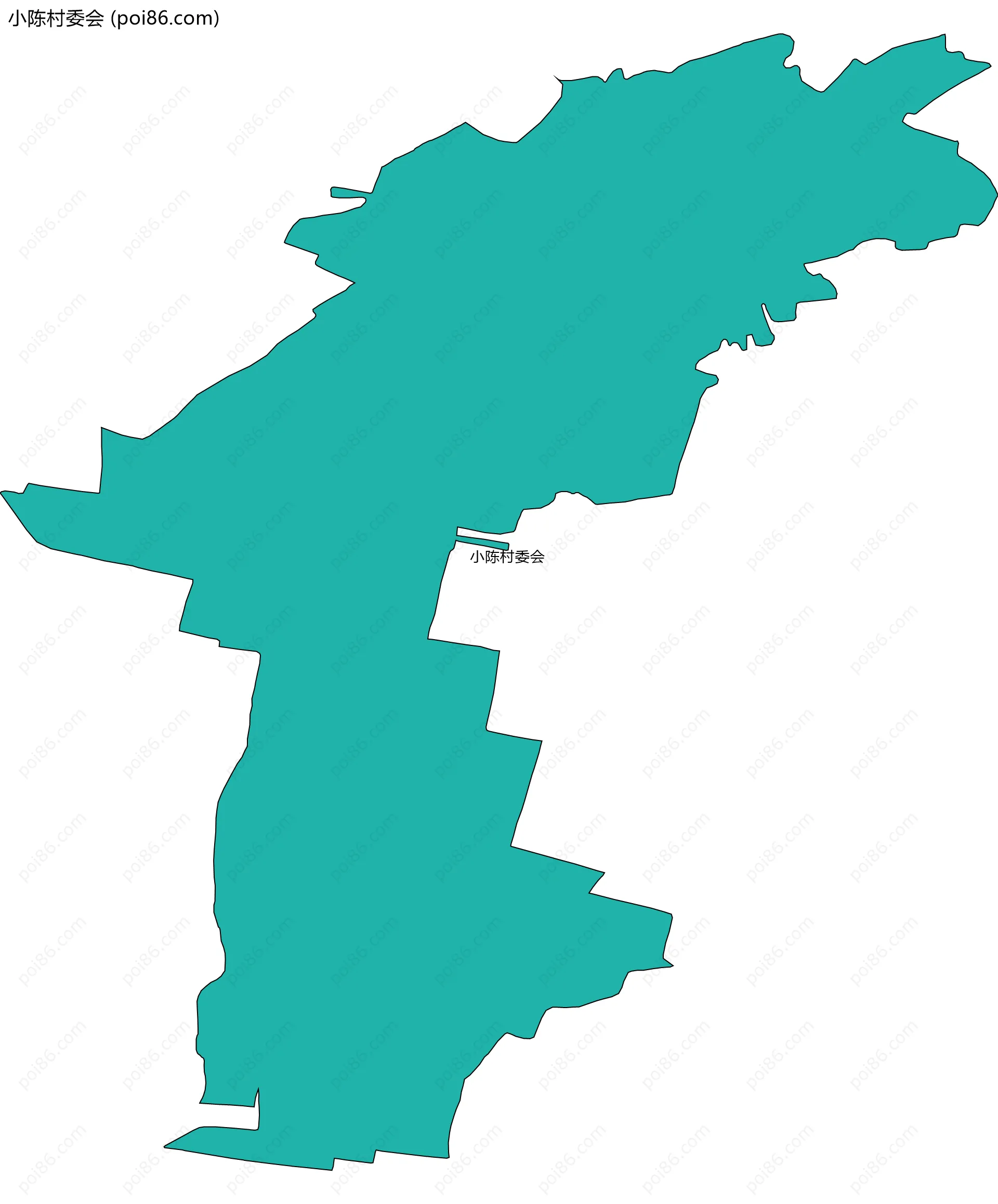 小陈村委会边界地图