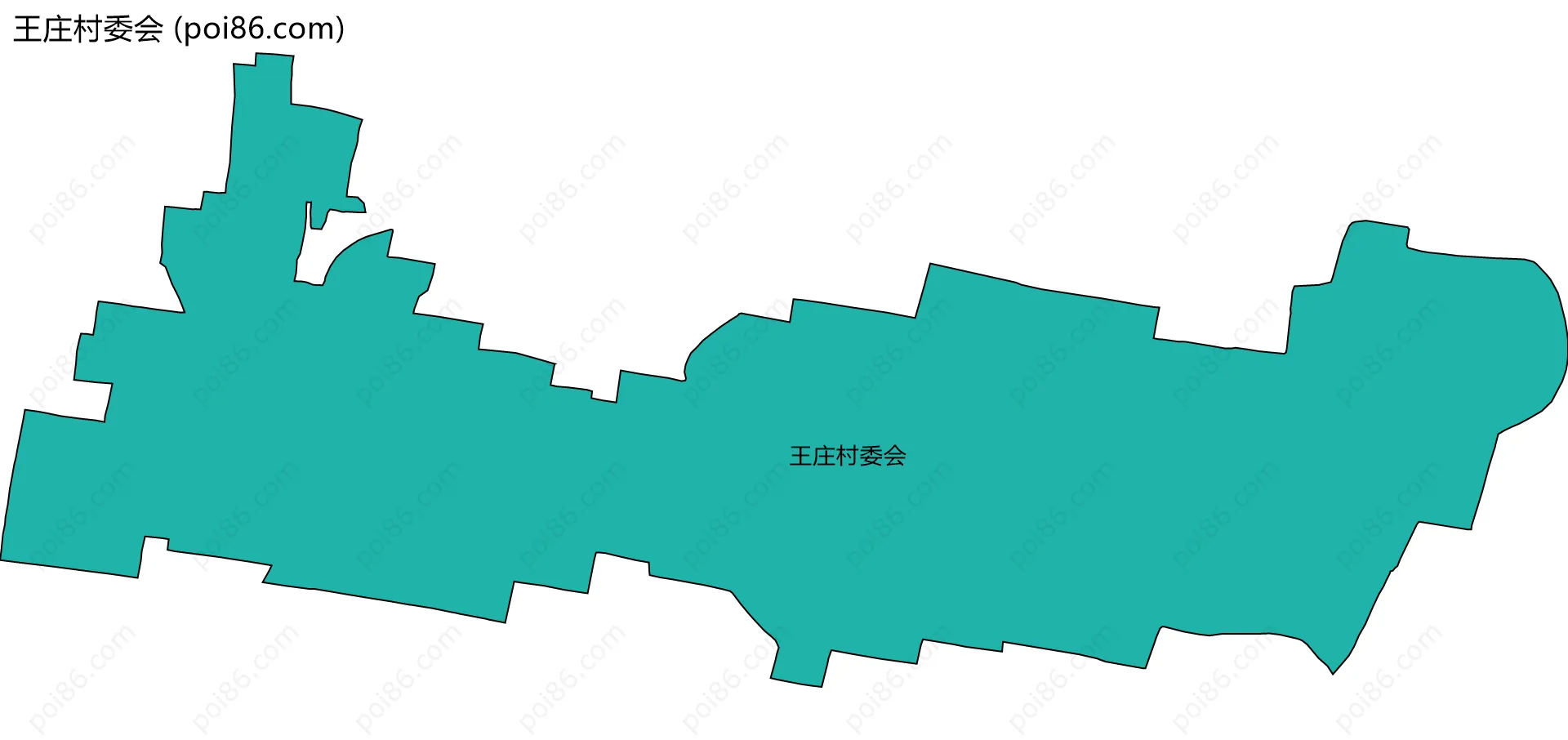 王庄村委会边界地图